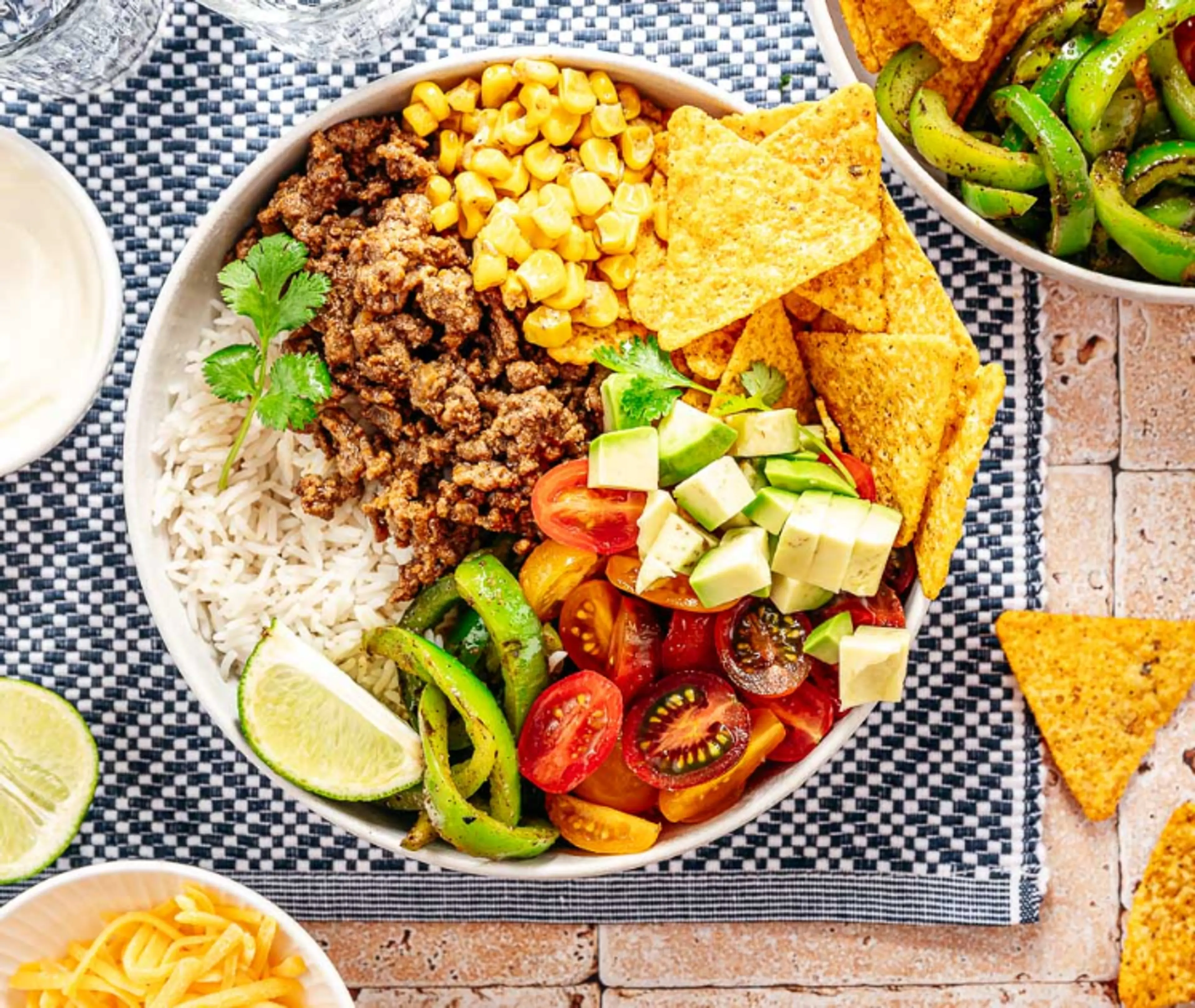 Taco bowl met gehakt
