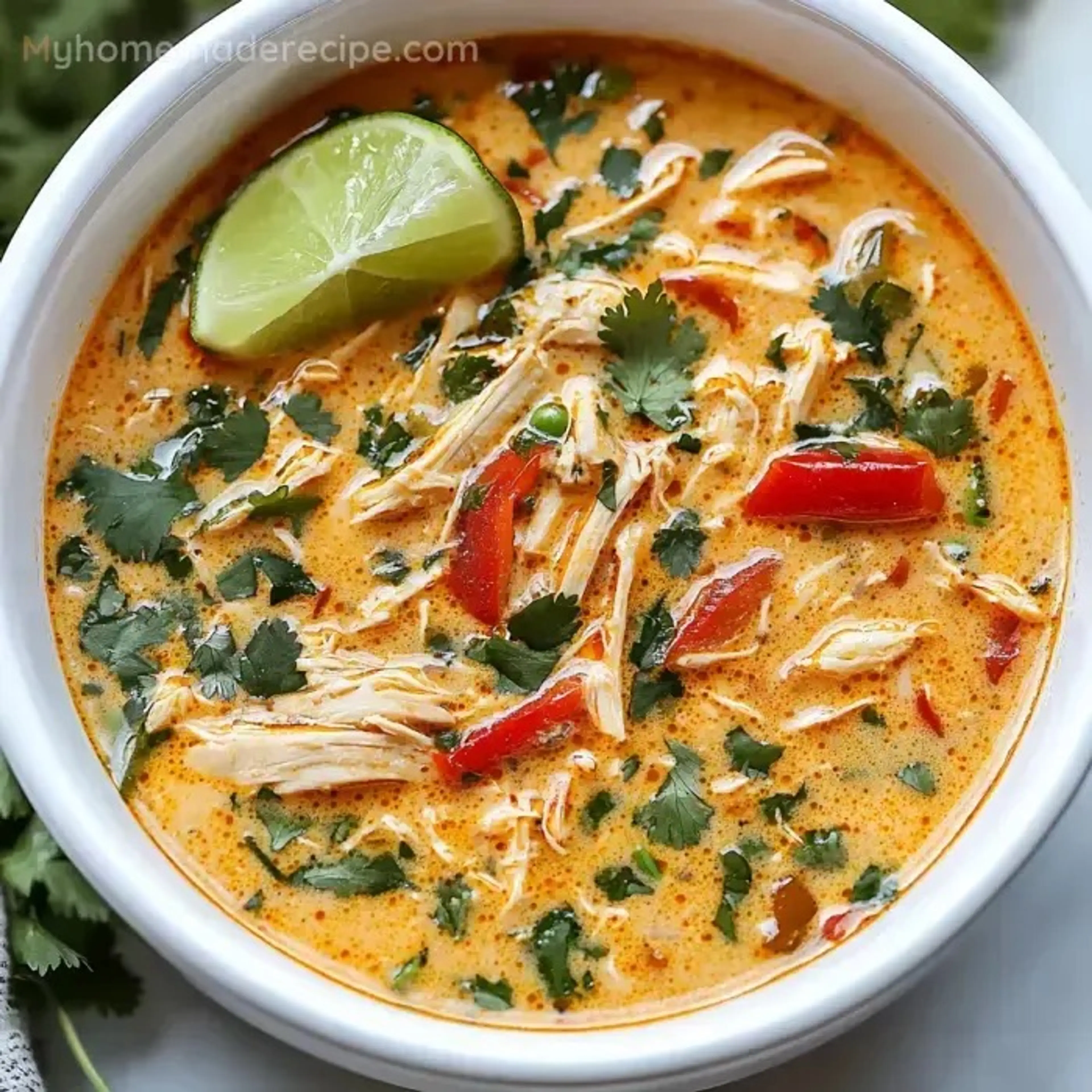 Easy Thai Coconut Chicken Soup