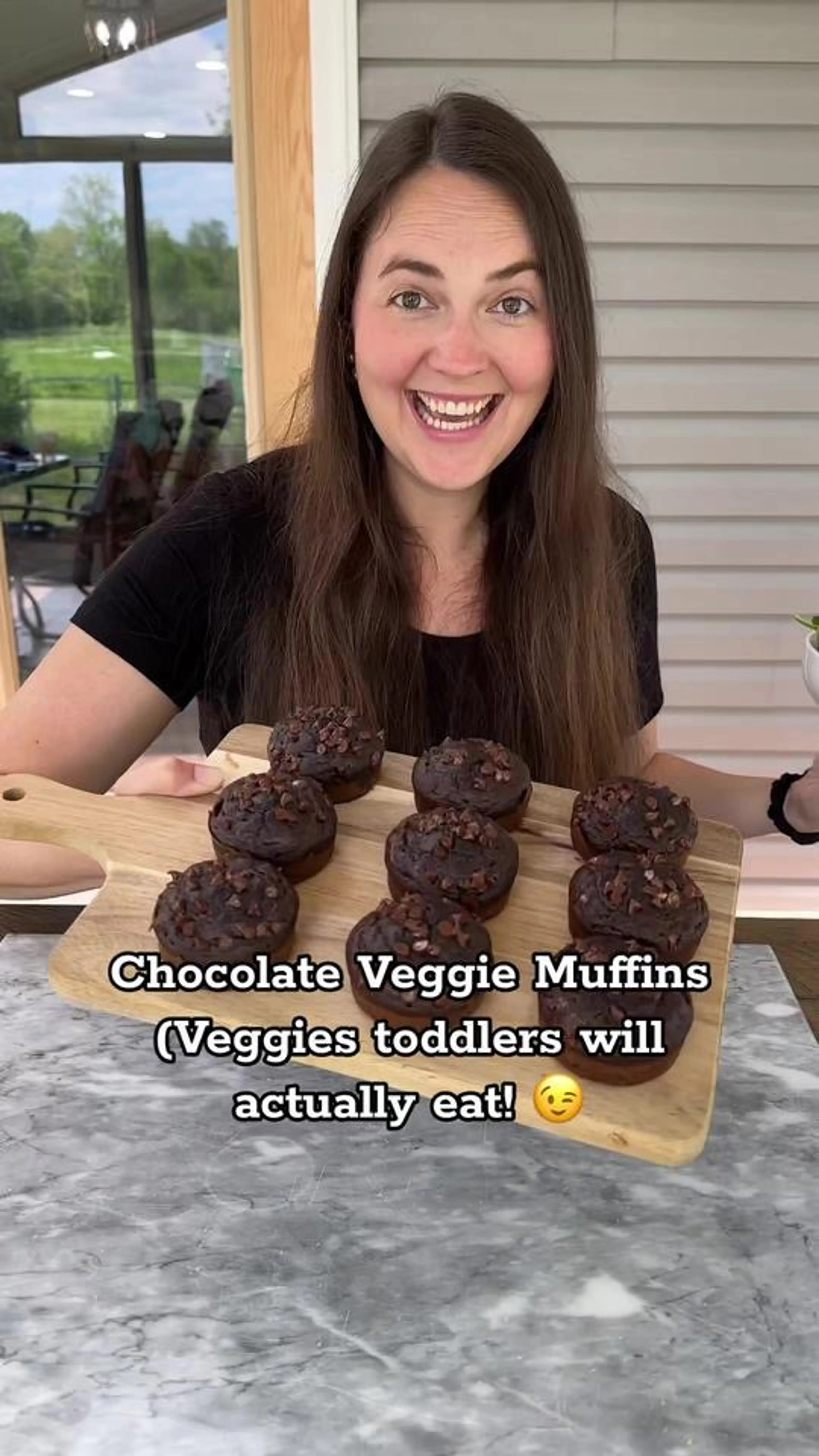 Chocolate Veggie Muffins