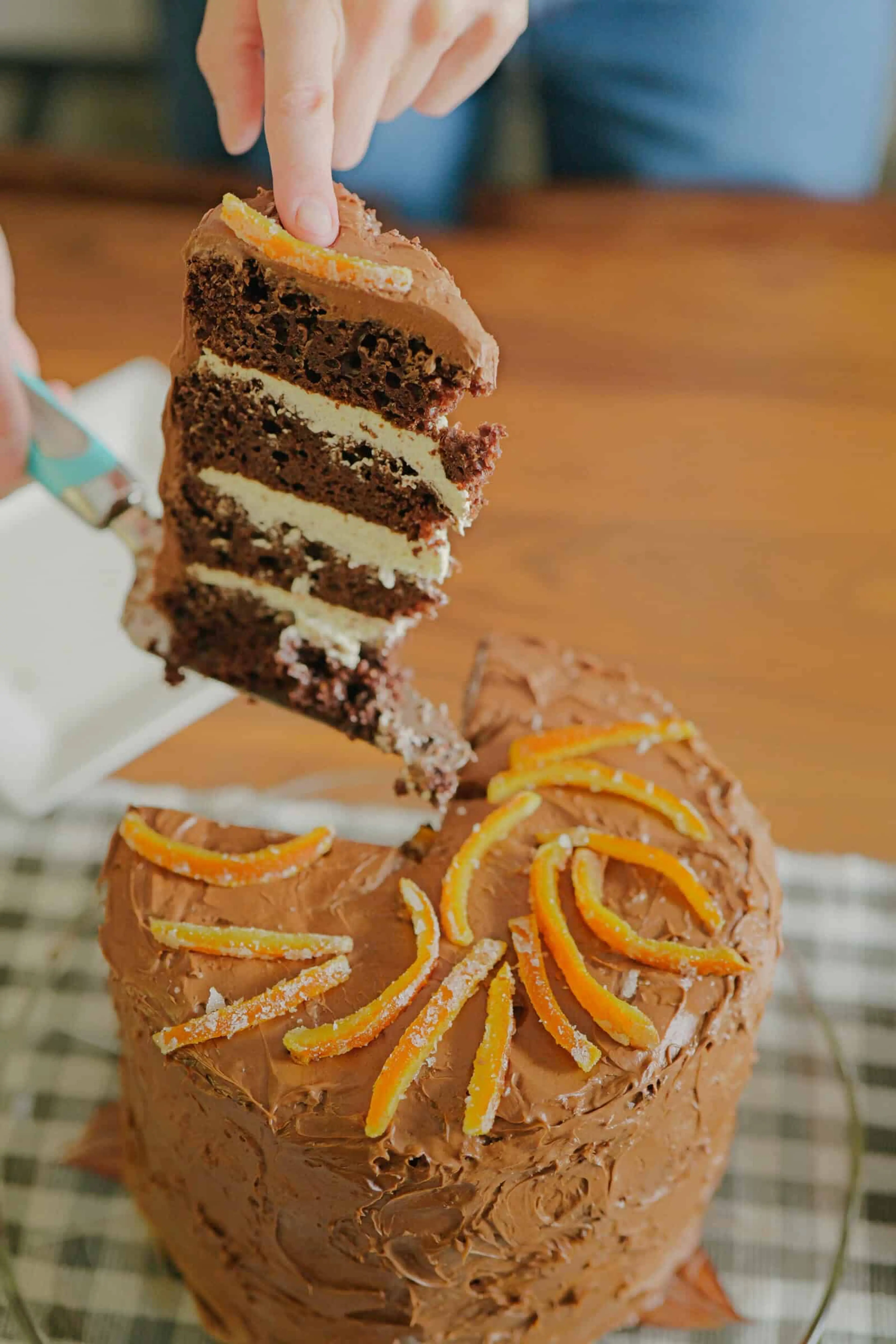 Elevated Chocolate Box Cake with Candied Oranges & Mascarpon