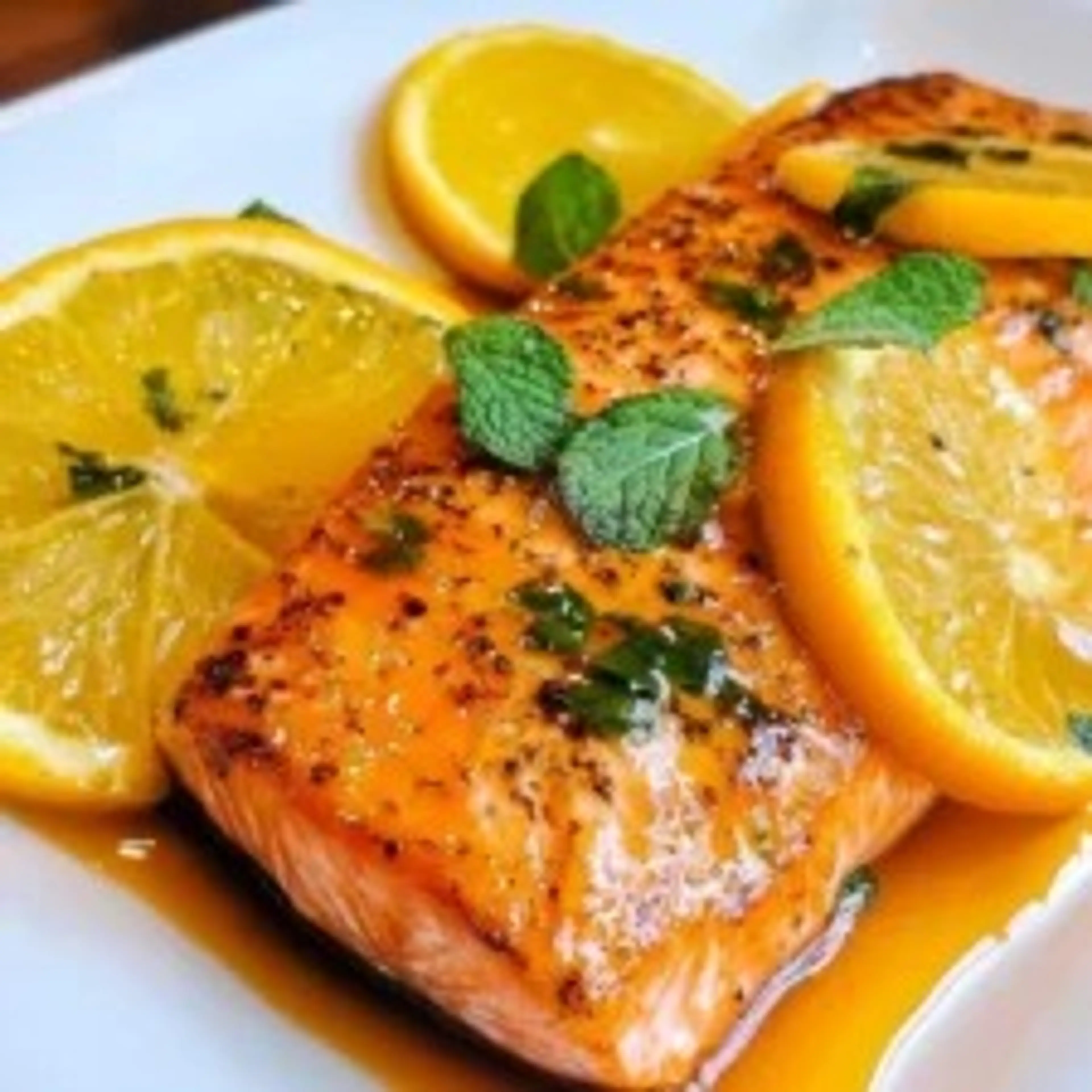 Baked Salmon with Citrus Glaze