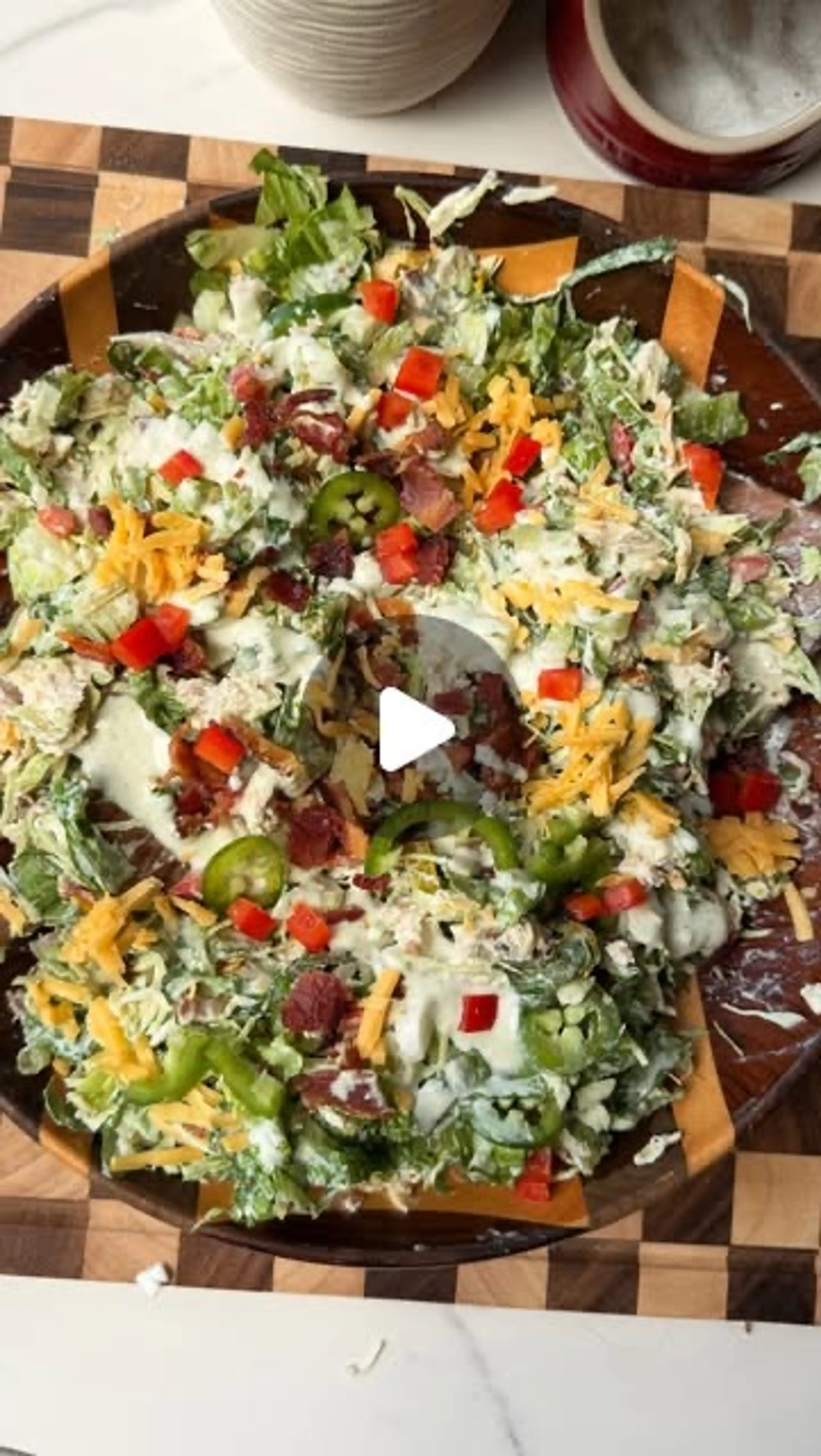 Jalapeno Popper Chicken Crunch Salad