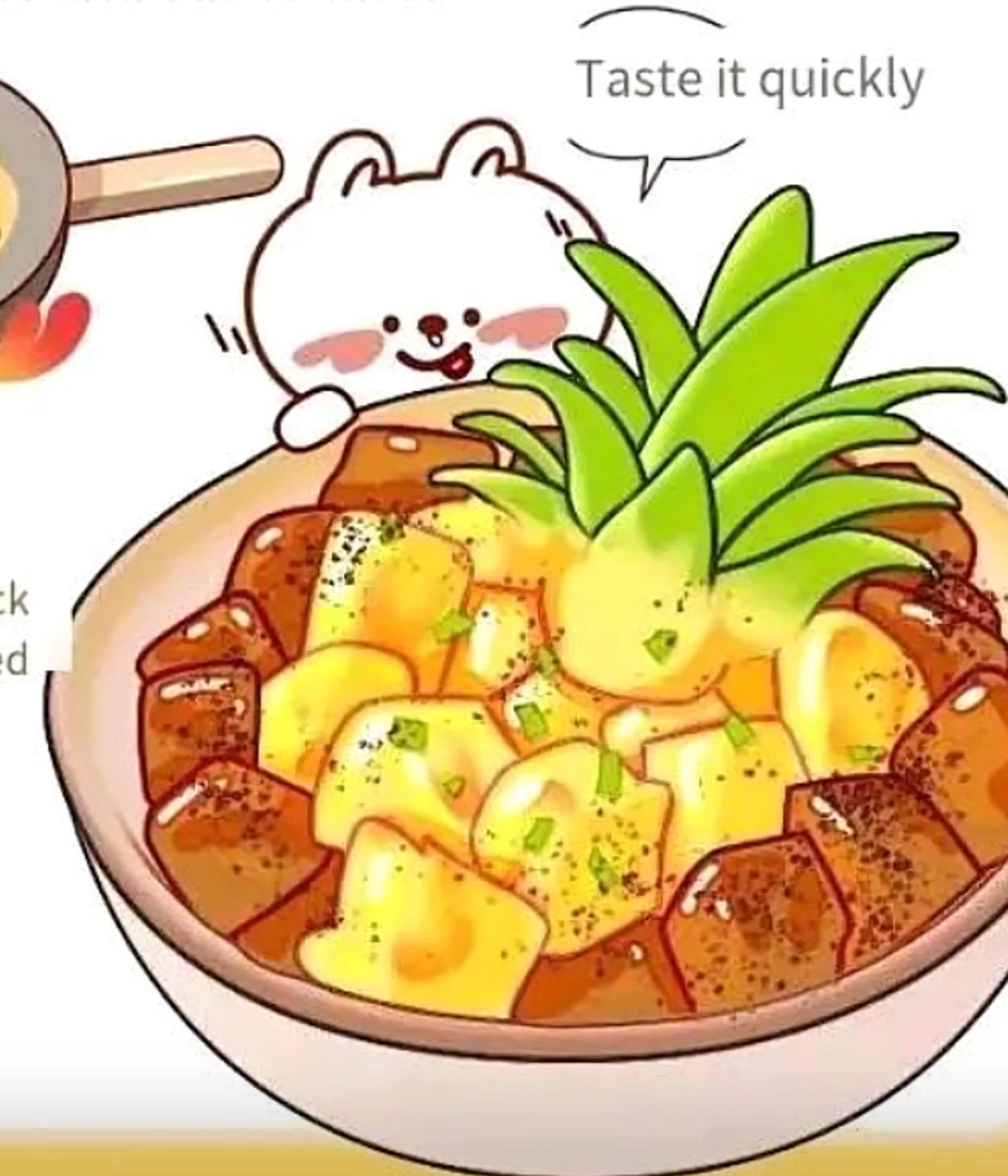 Beef with pineapple