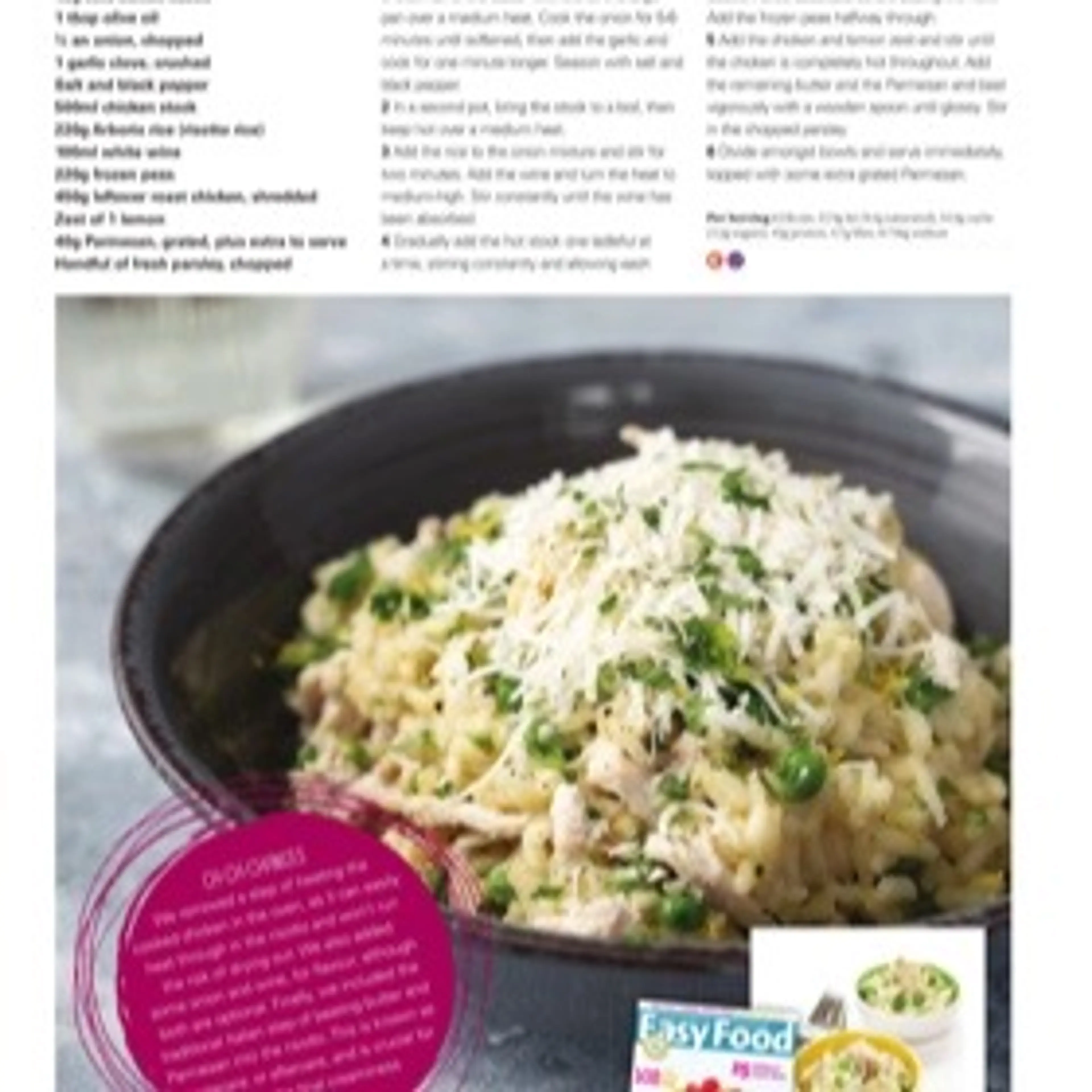Roast chicken risotto