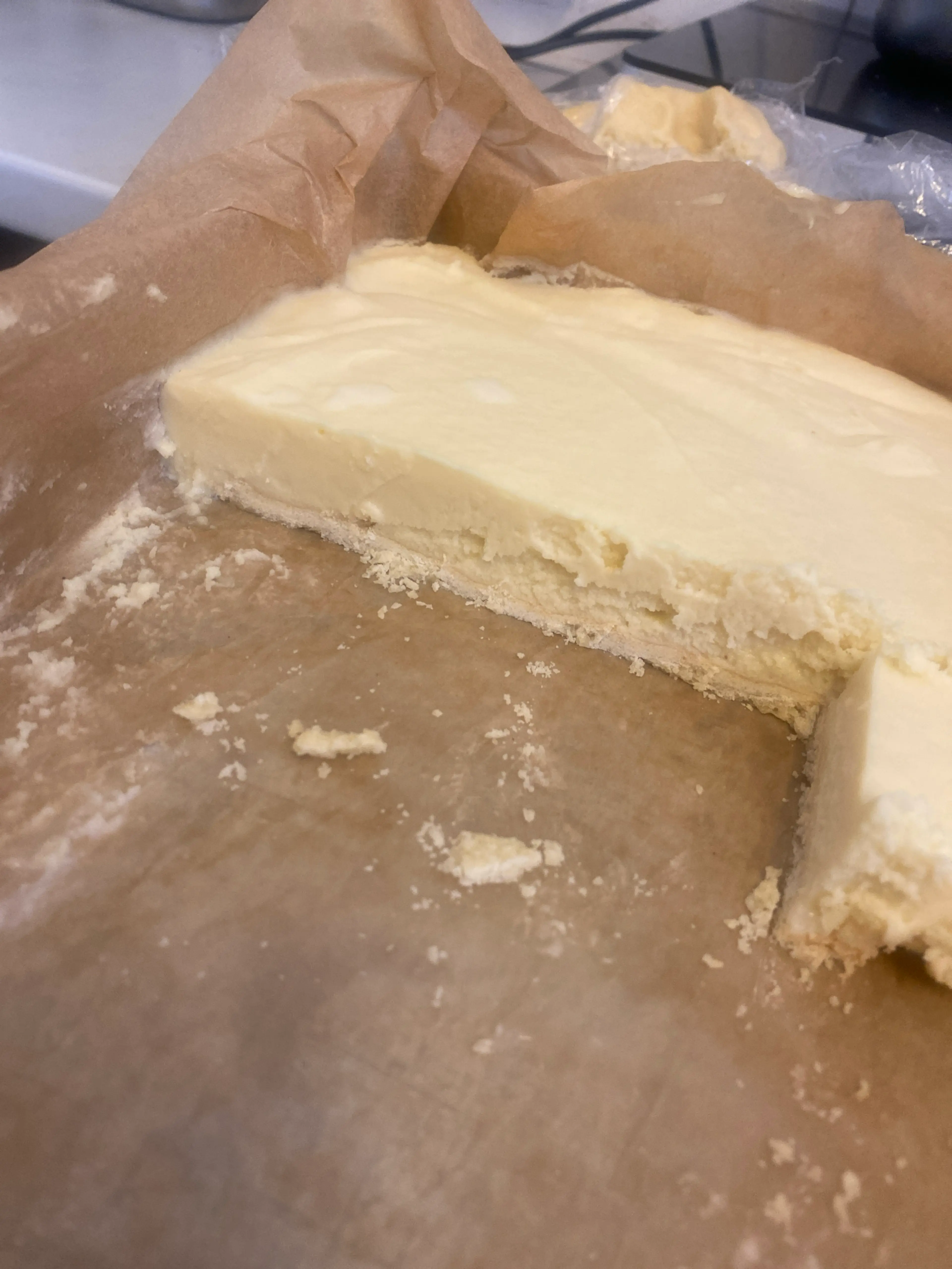 Weiße Schokotarte