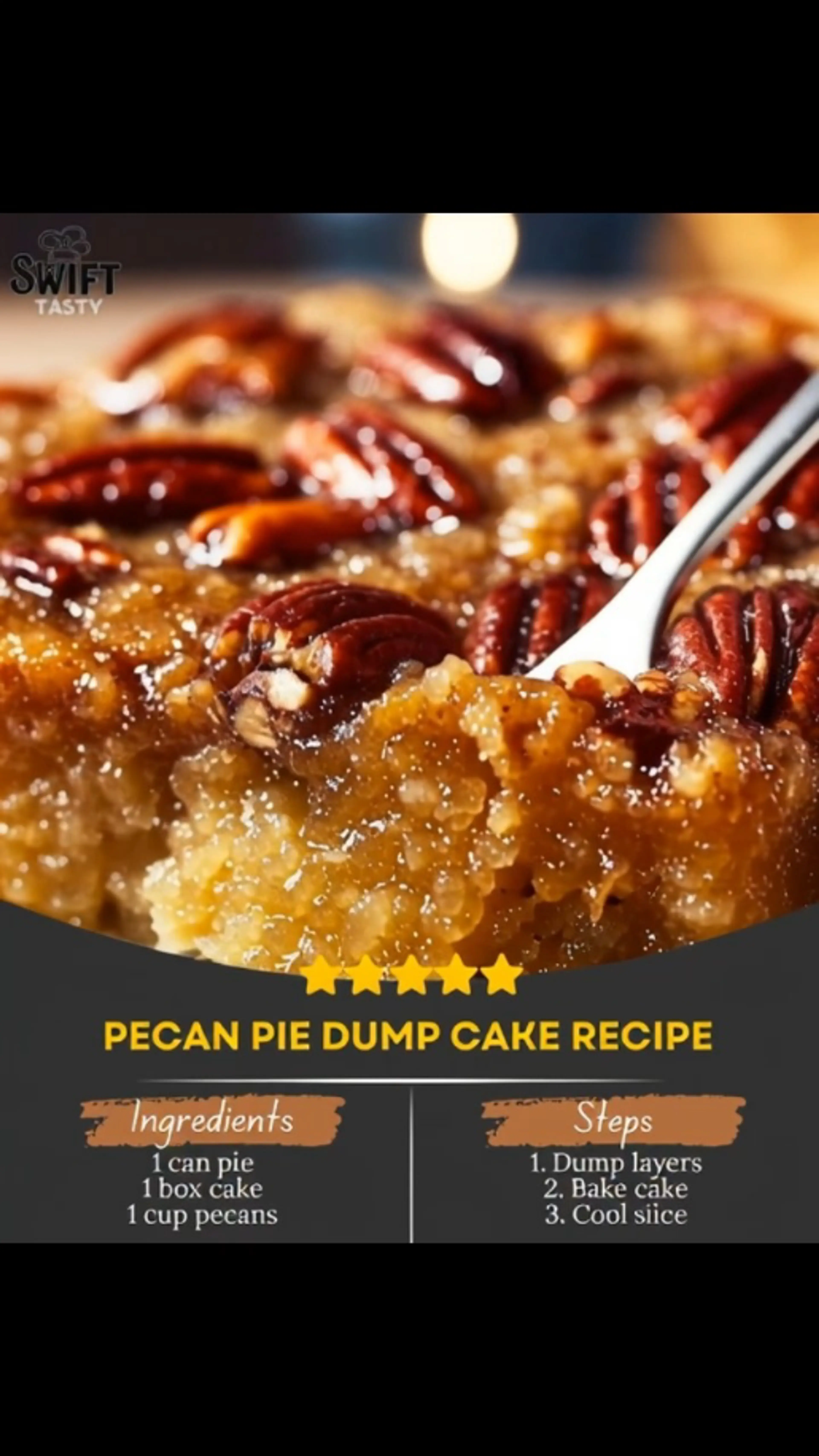 Pecan Pie Dump Cake