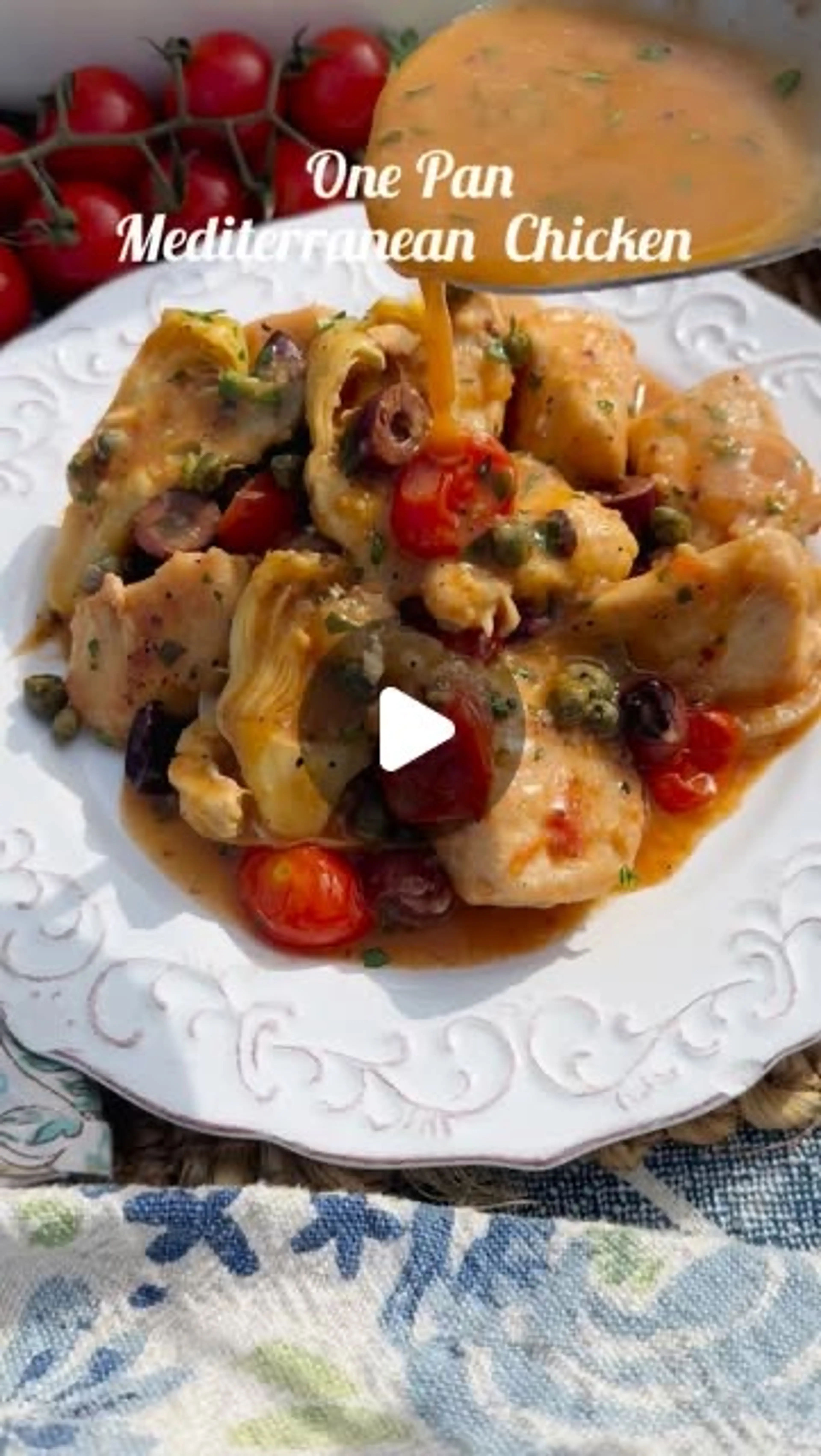One Pan Stove Top Mediterranean Chicken