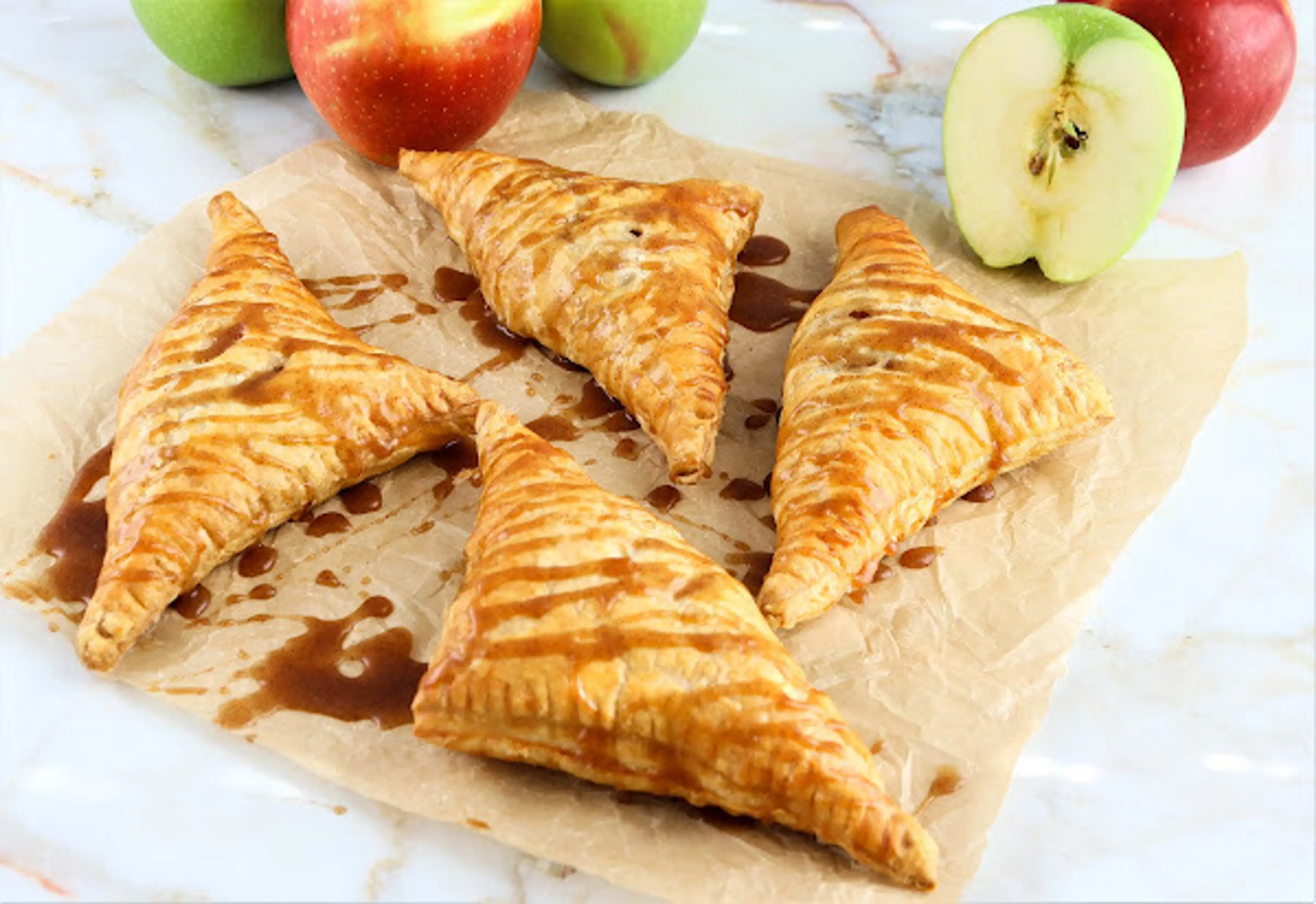 Caramel Apple Turnovers with Mascarpone