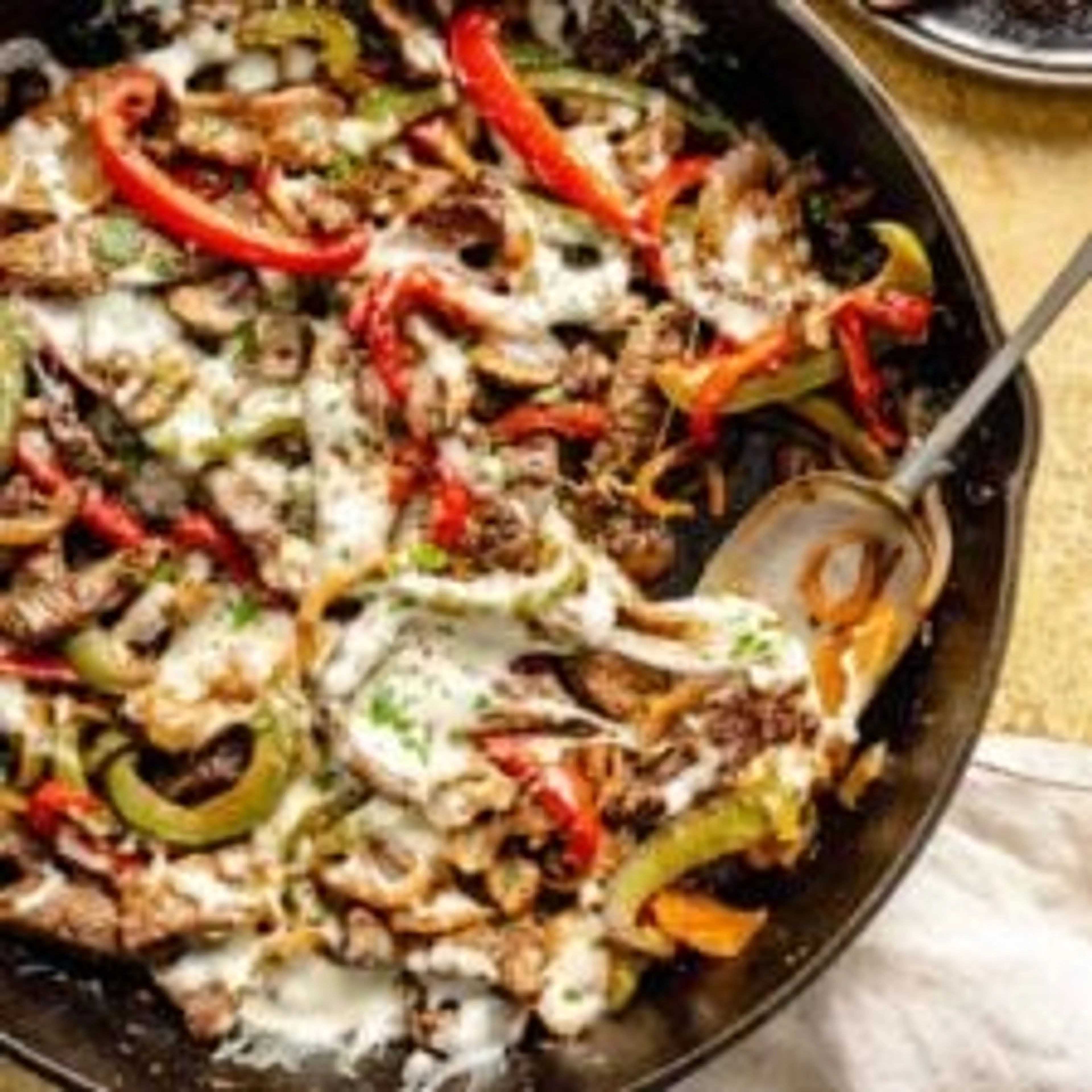Philly Cheesesteak Skillet