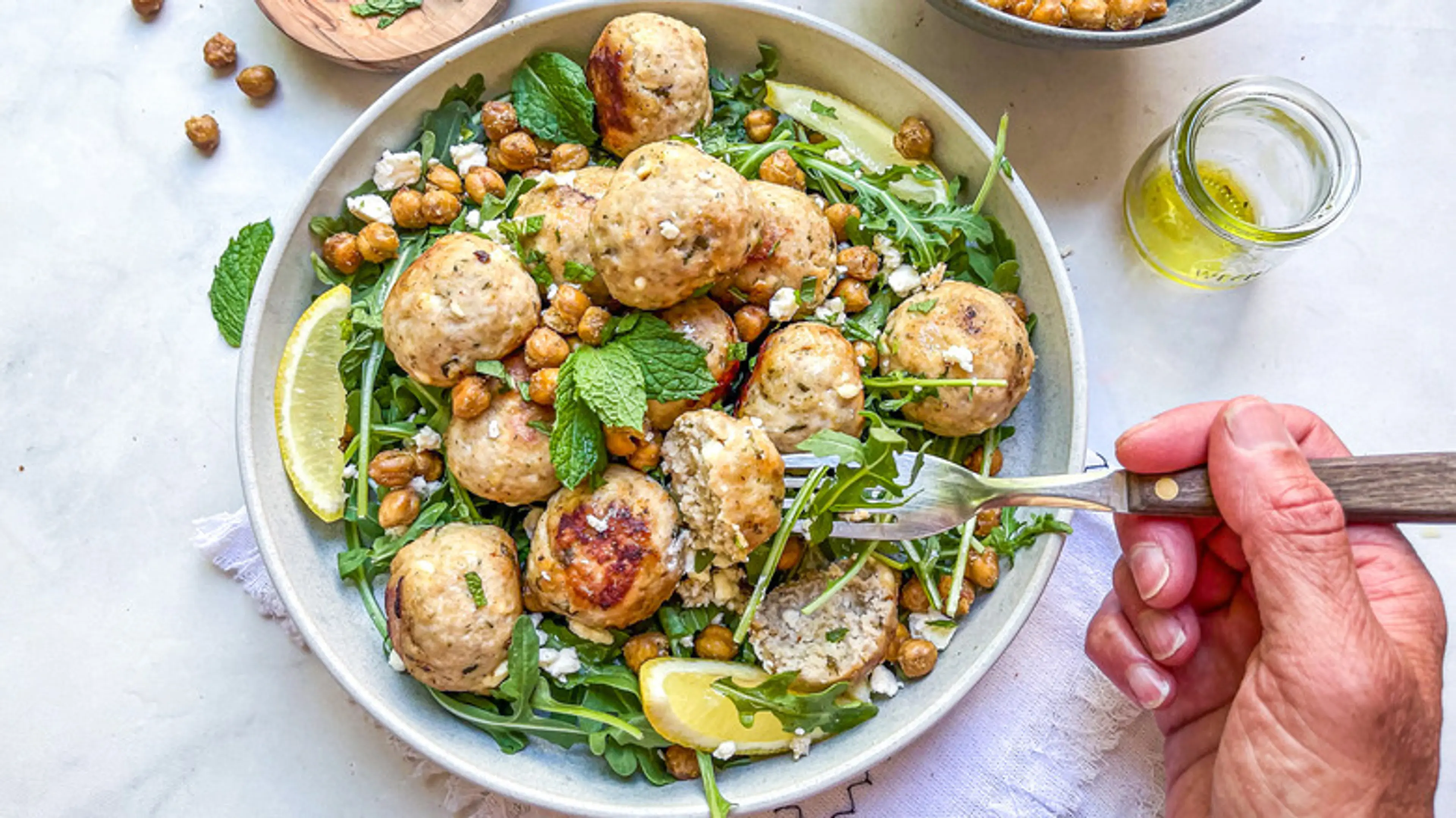 Chicken and Feta Meatballs