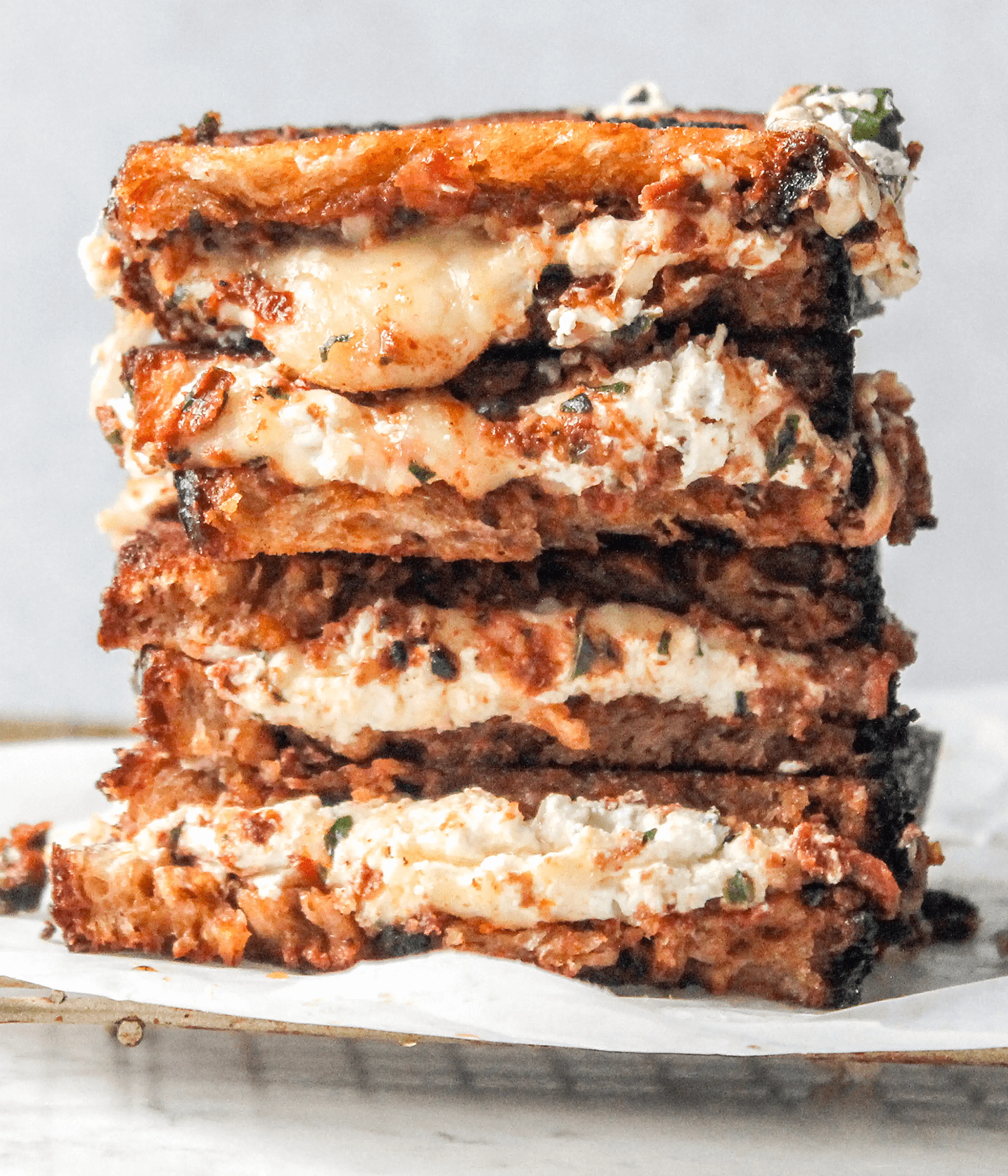 Sun-Dried Tomato Pesto and Goat Cheese Grilled Cheese