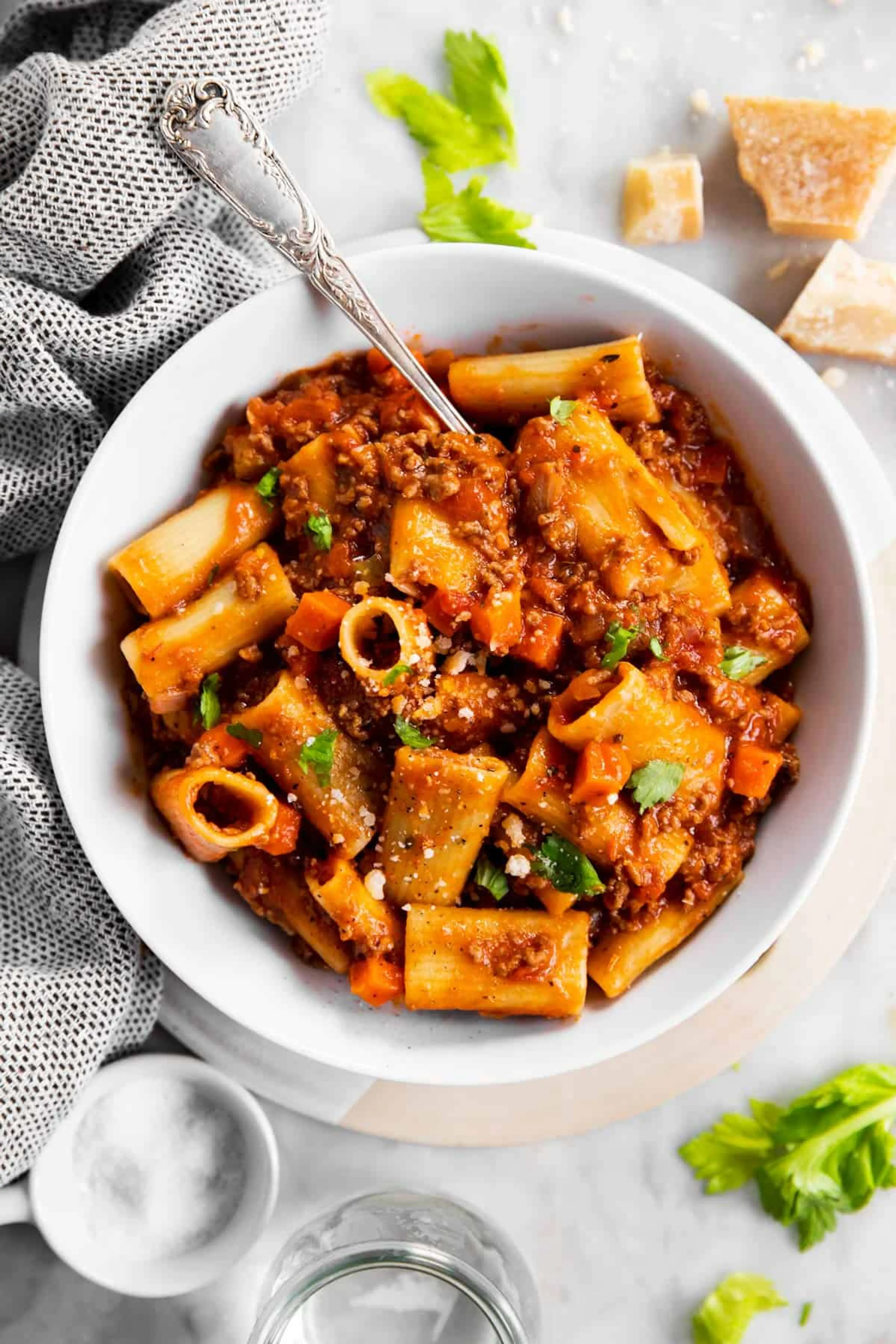 One Pot Rigatoni Bolognese