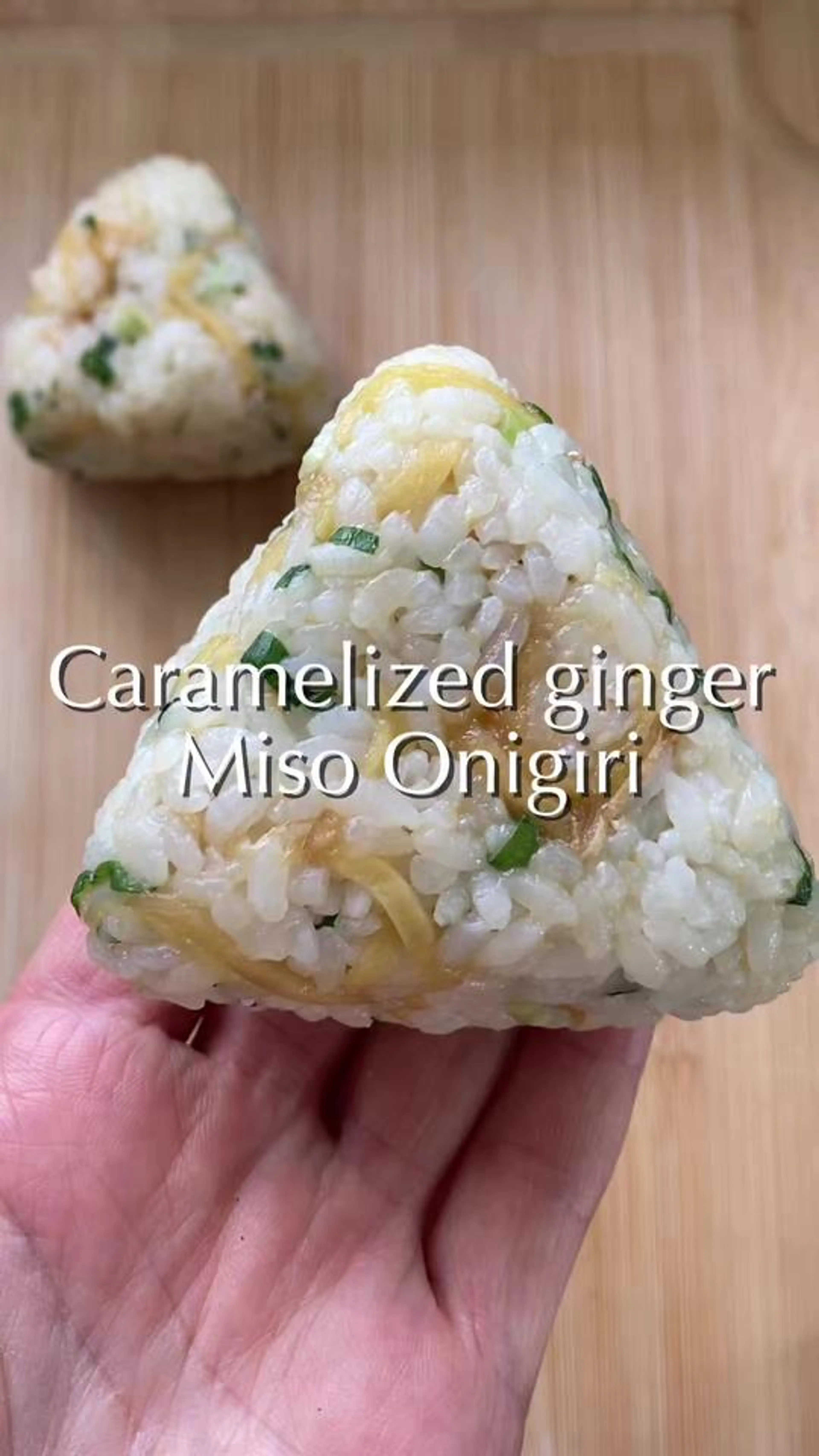Caramelized Ginger Miso Onigiri