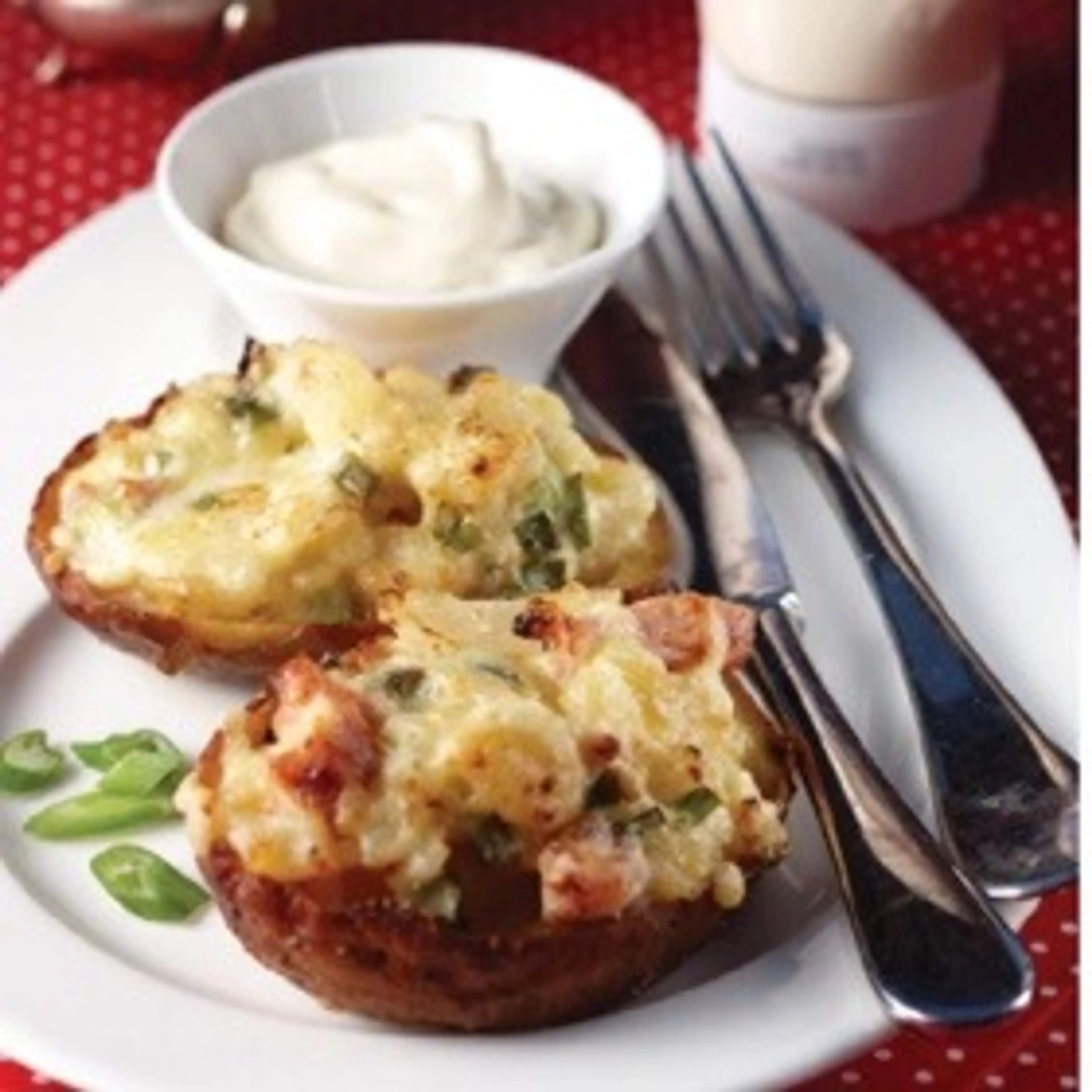 BBQ. stuffed potatoes