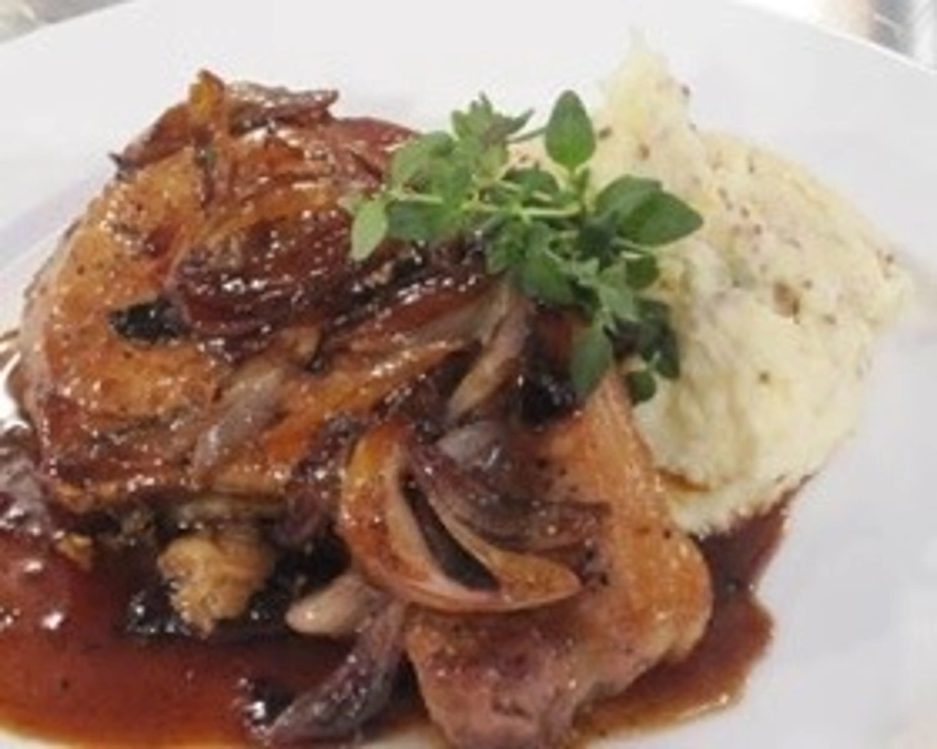 Balsamic glazed pork chops