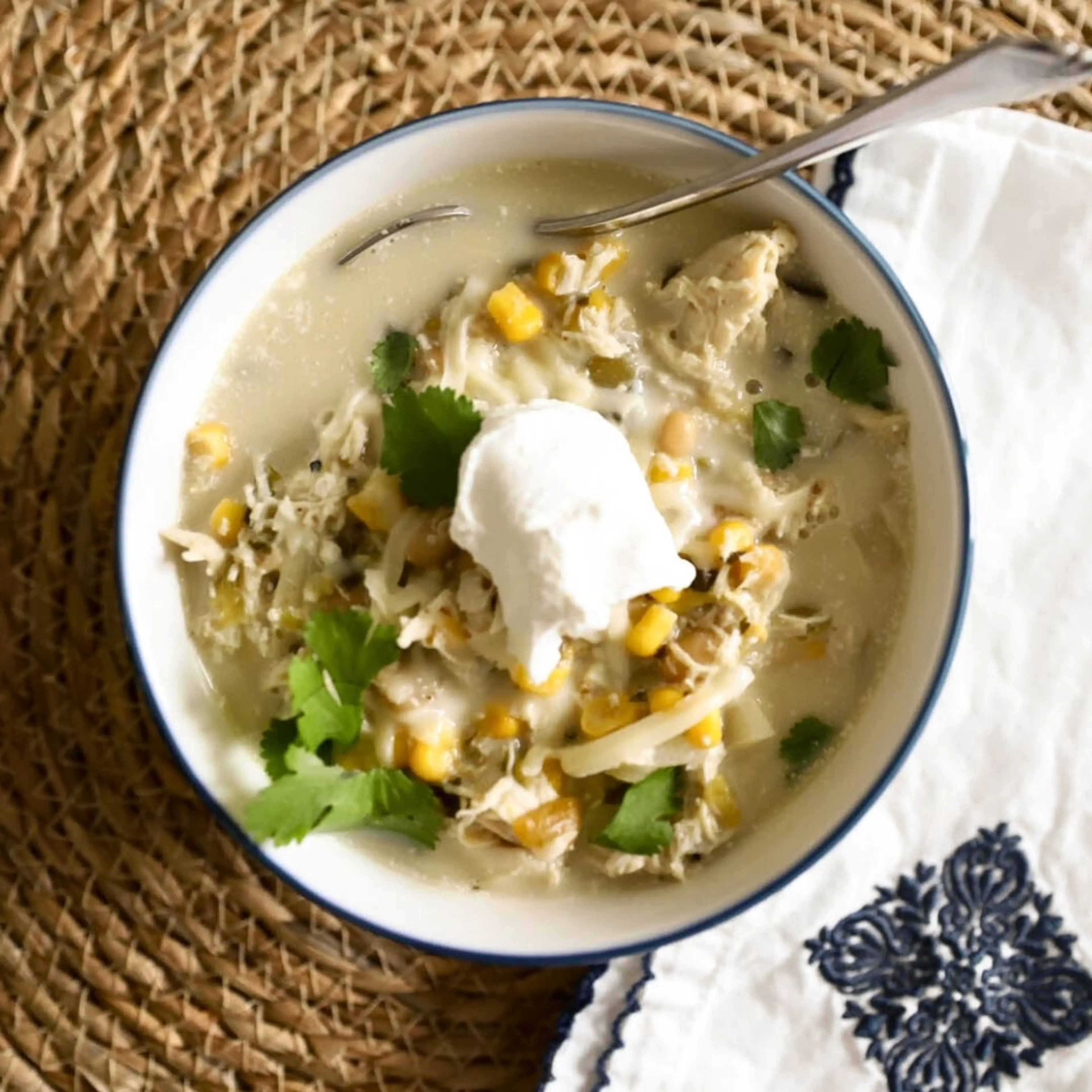 Slow Cooker White Chicken Chili