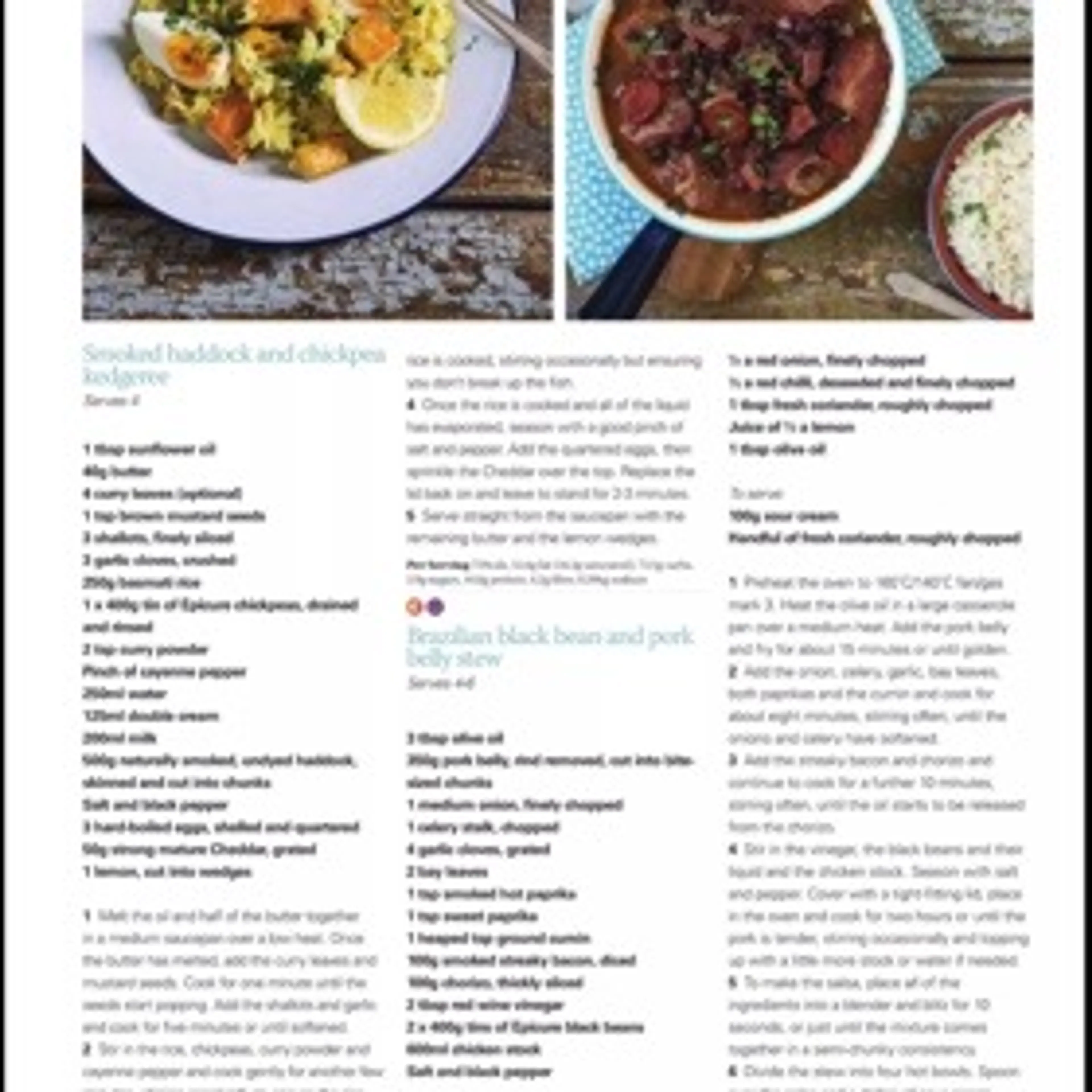 Smoked haddock and chickpea  kedgeree