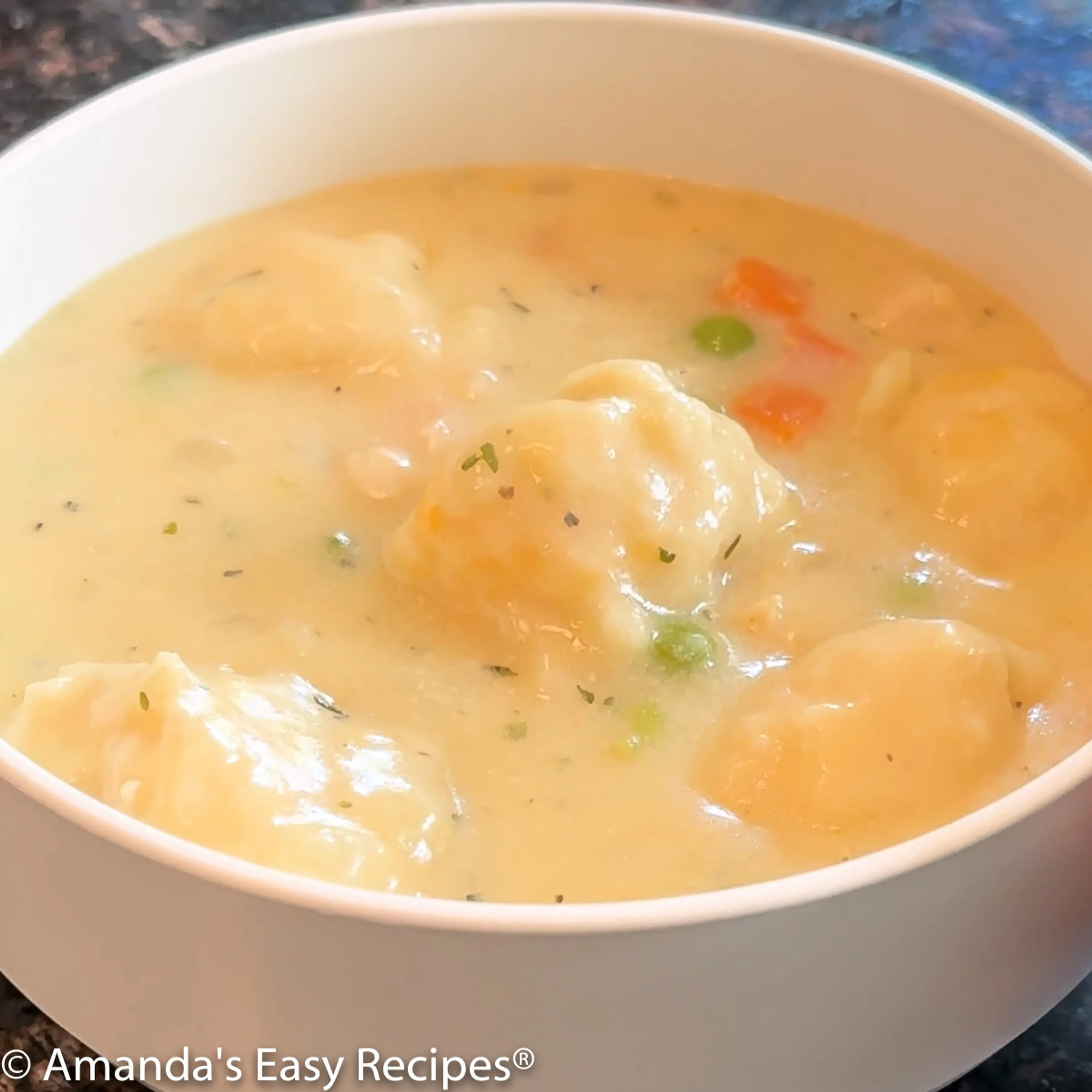 Chicken and Dumplings made with Cheddar Bay Biscuits Recipe