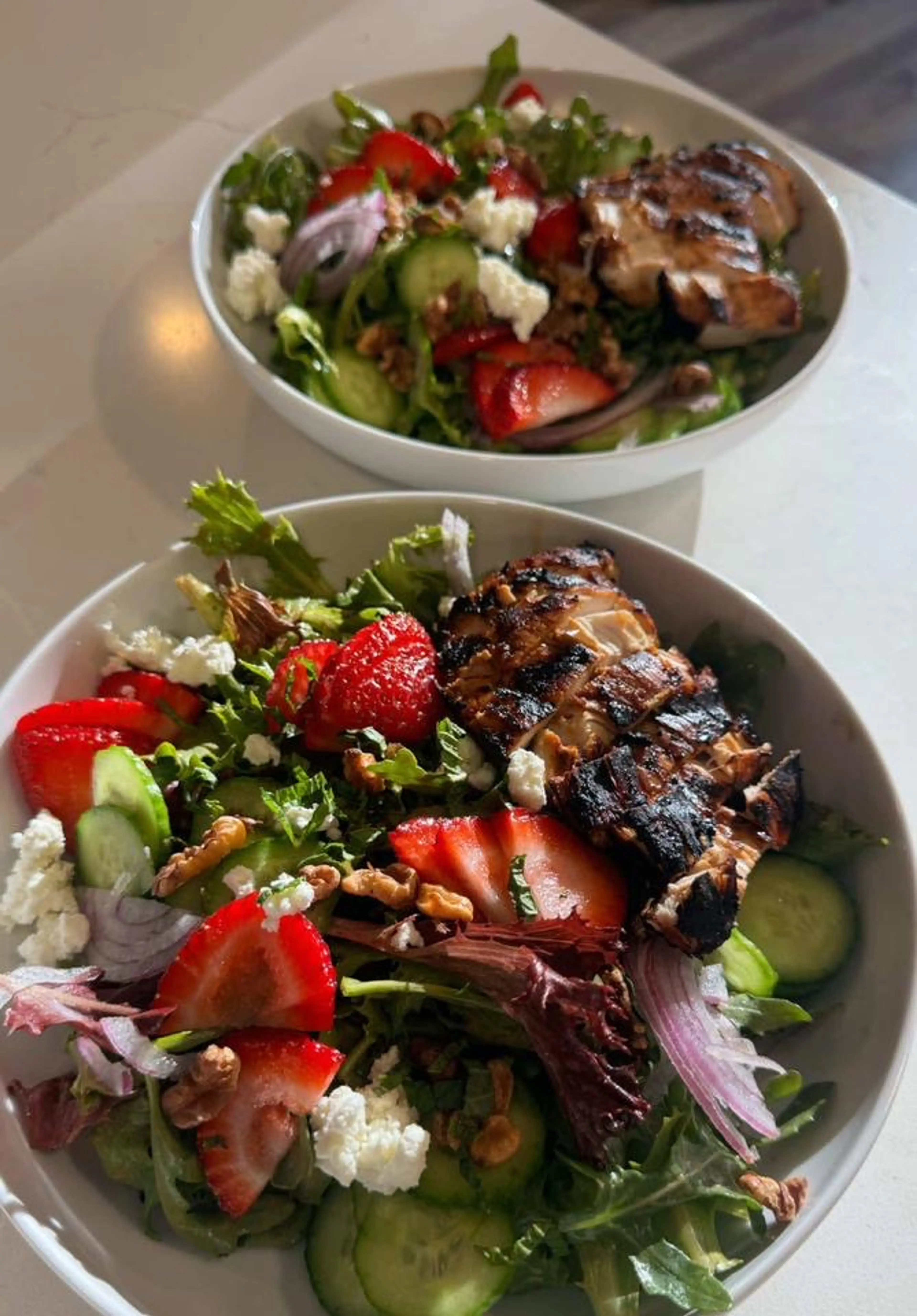 Strawberry Salad With Grilled Chicken & Balsamic Vinaigrette