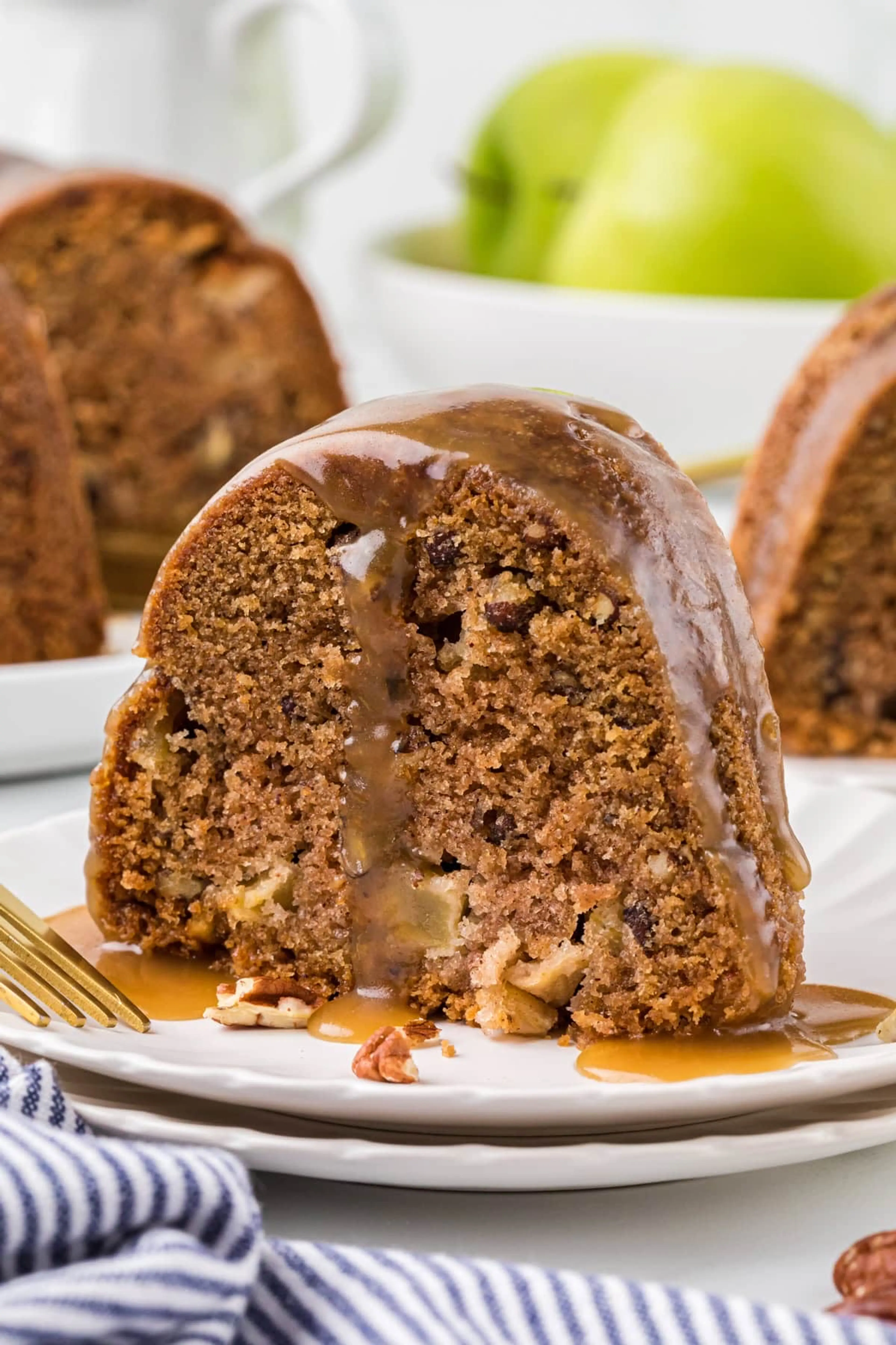 Apple Caramel Bundt Cake