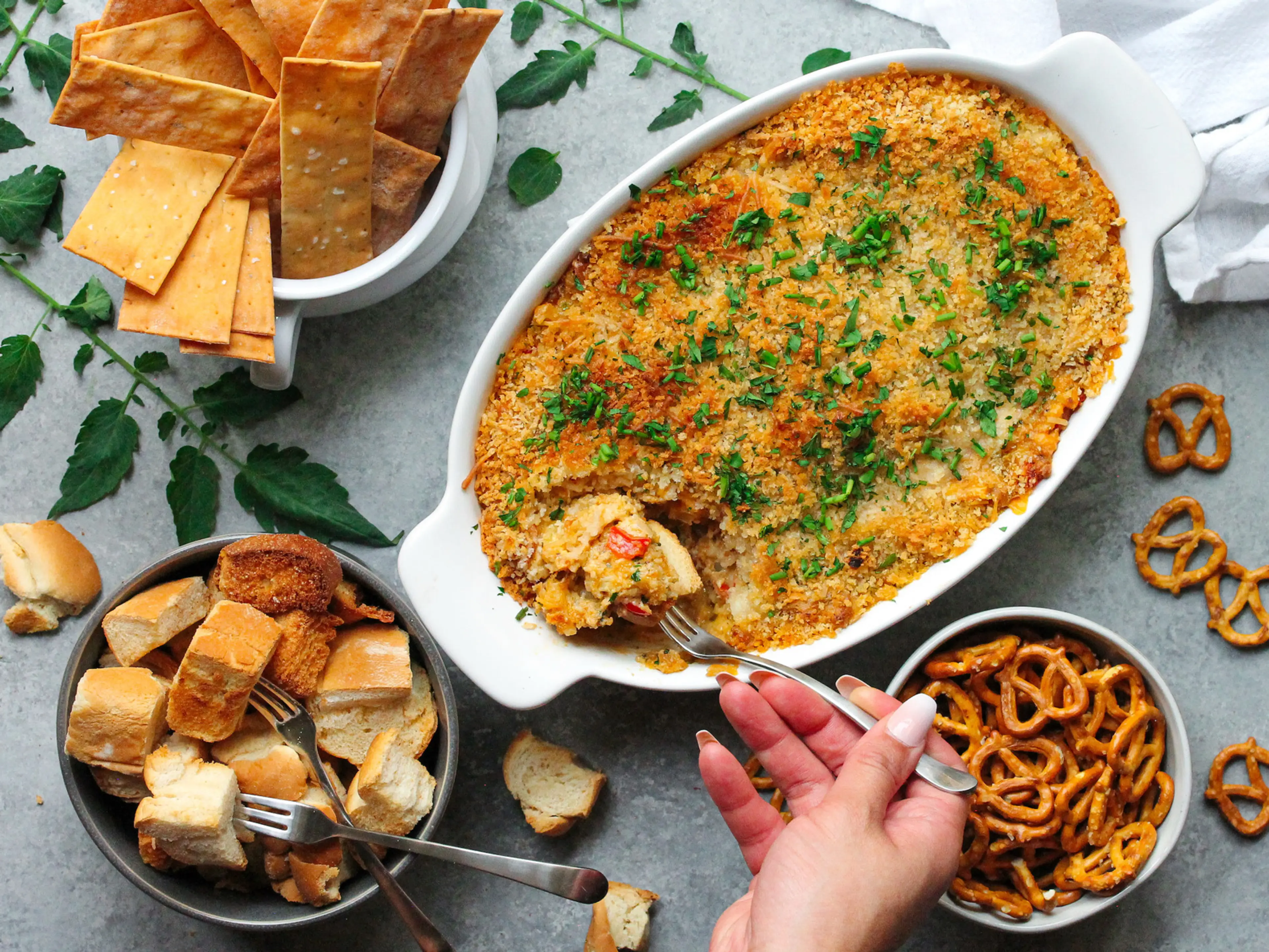 Vegan Cajun-Style Hot 'Crab' Dip