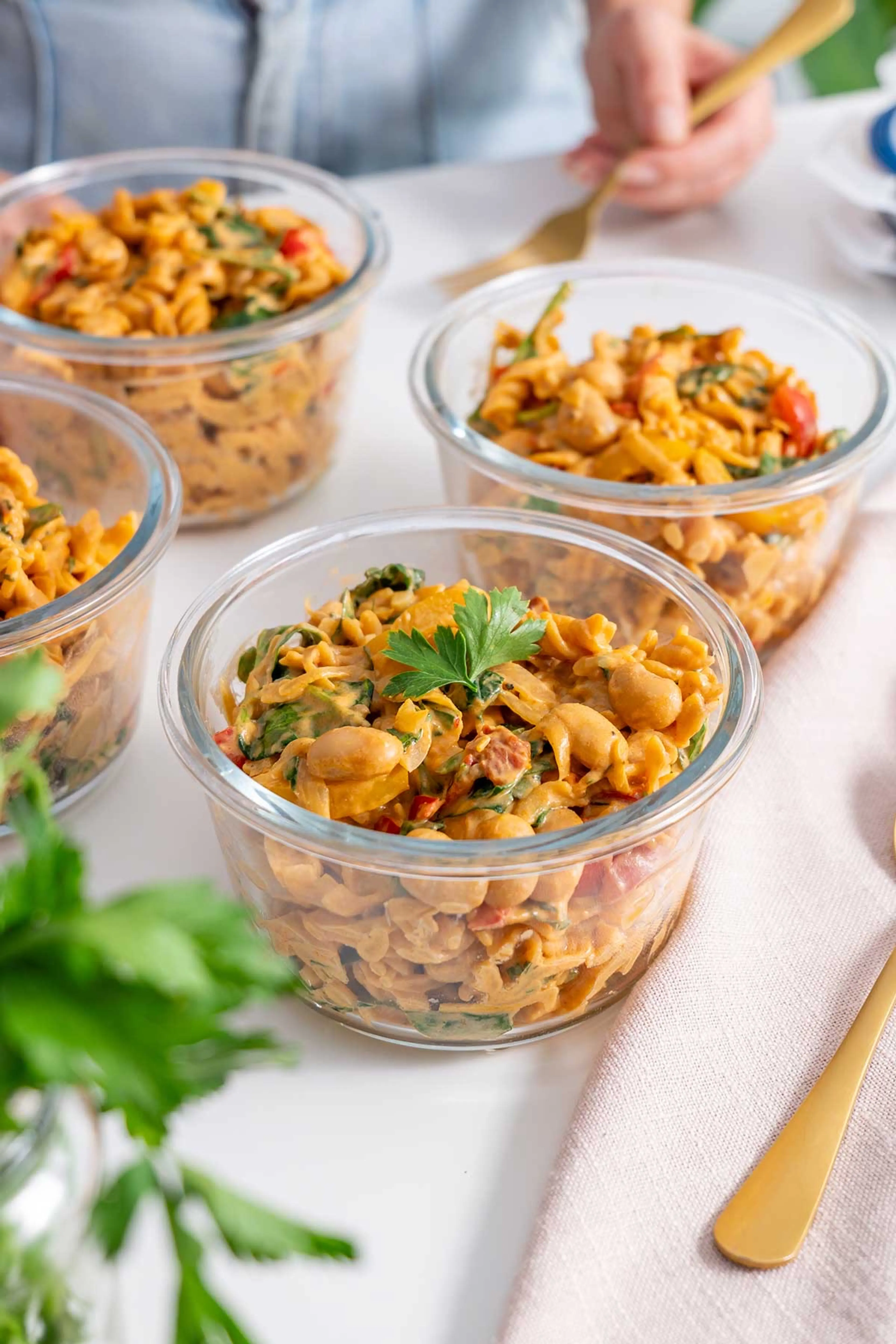 High-Protein Vegan 'Marry Me Pasta' (Meal-Prep)