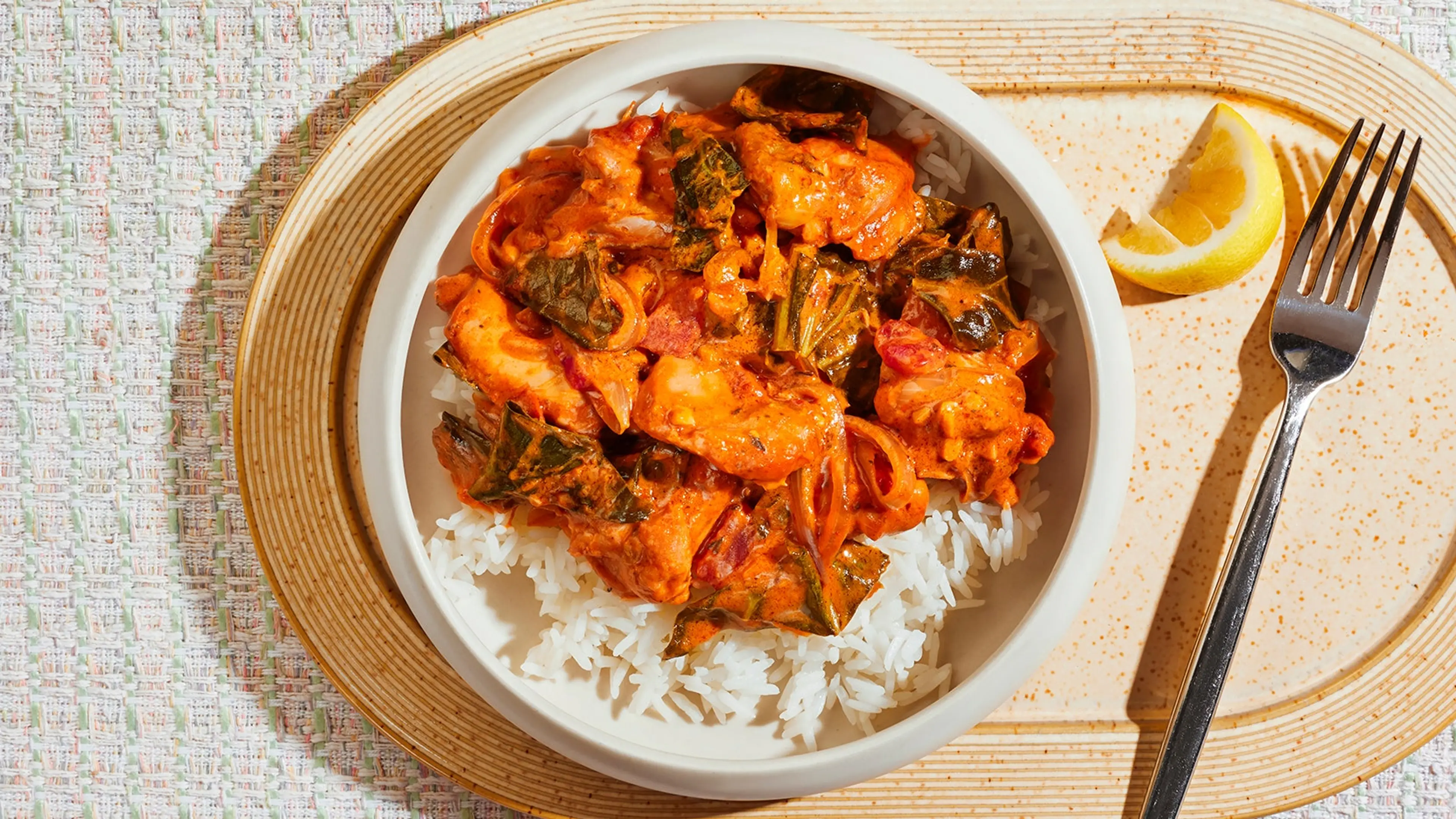 Peanut-Butter-Braised Chicken and Greens