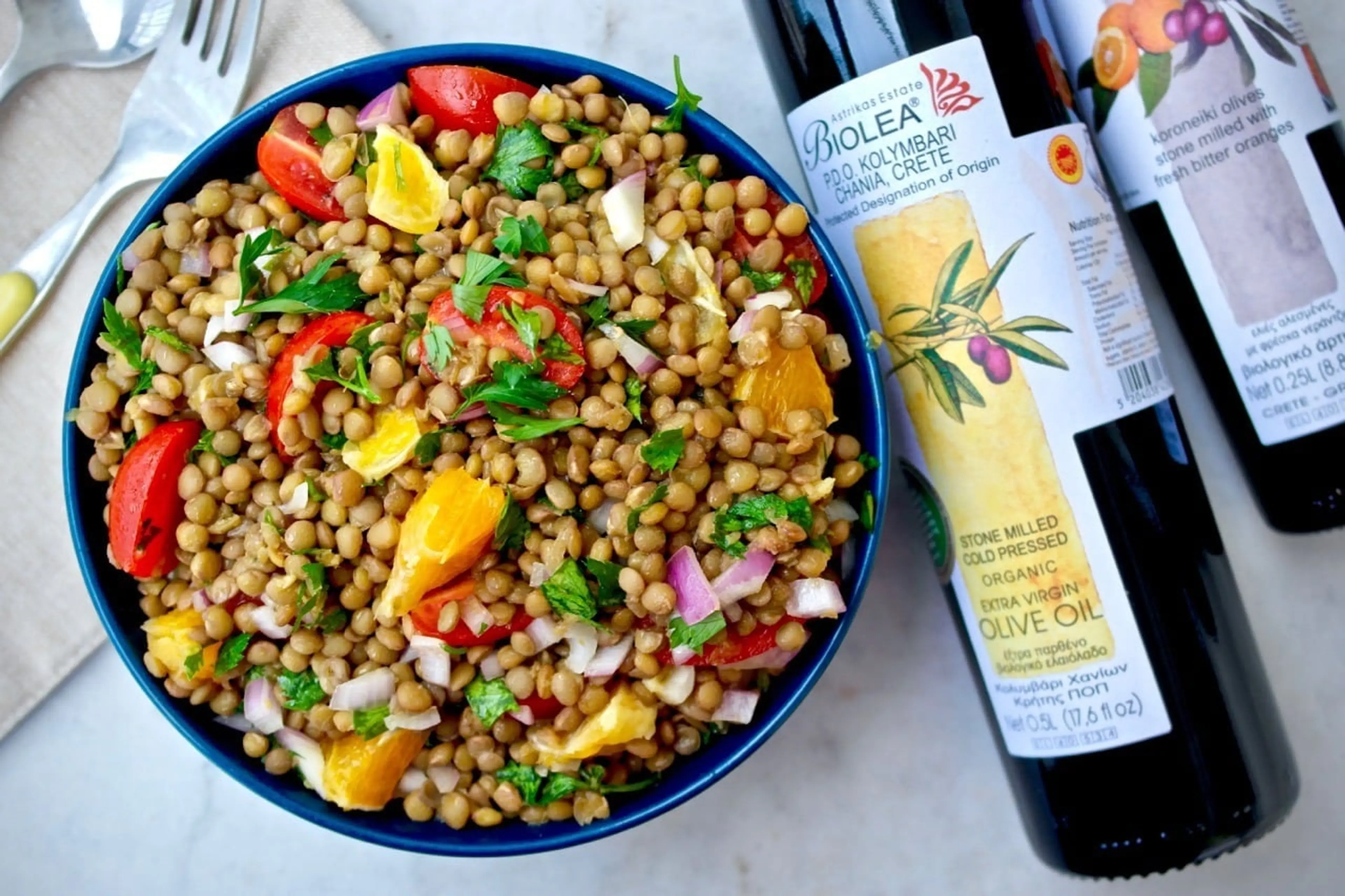 Greek Mediterranean Lentil Salad