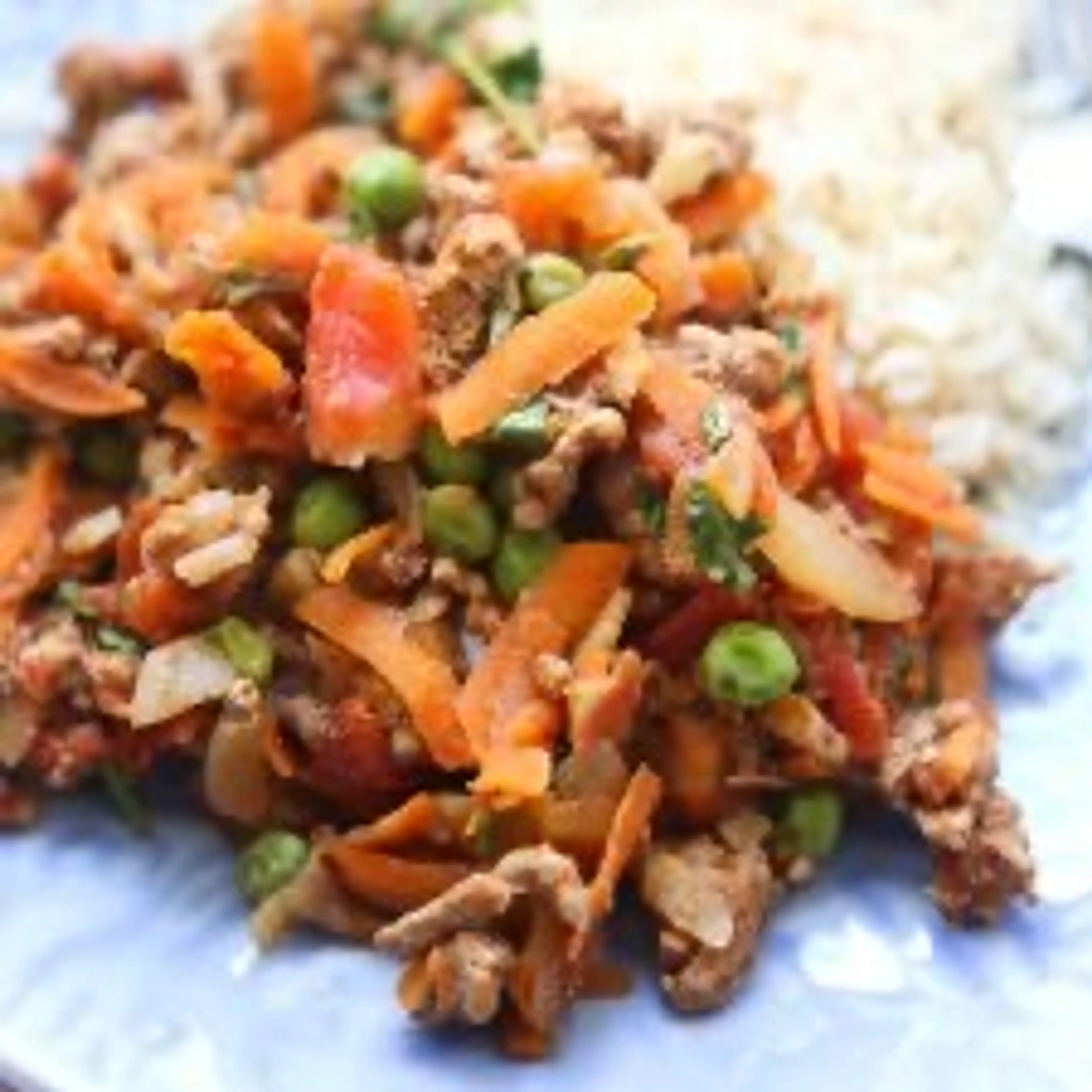 Kheema {Spiced Ground Turkey and Peas}