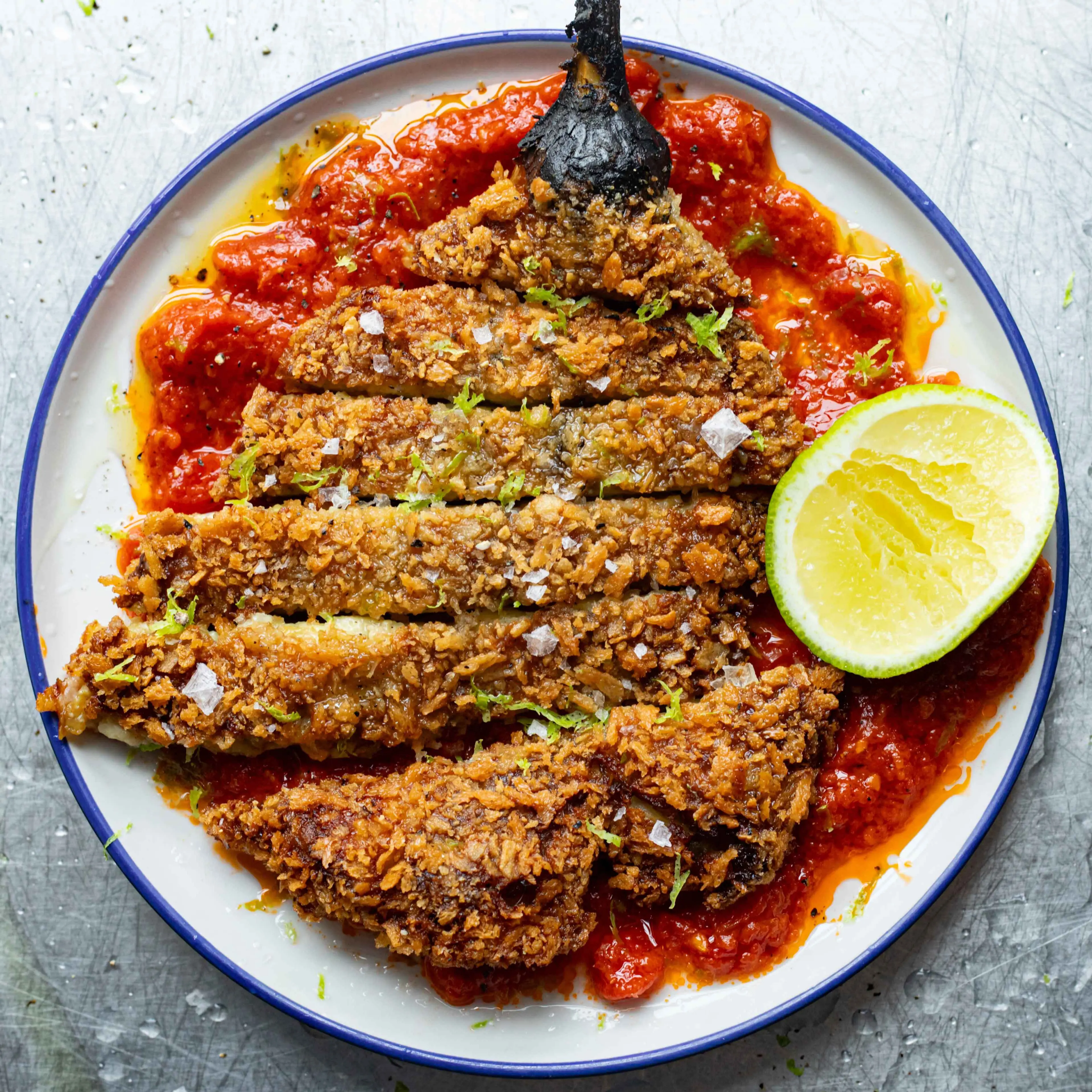 Smoked Aubergine Milanese