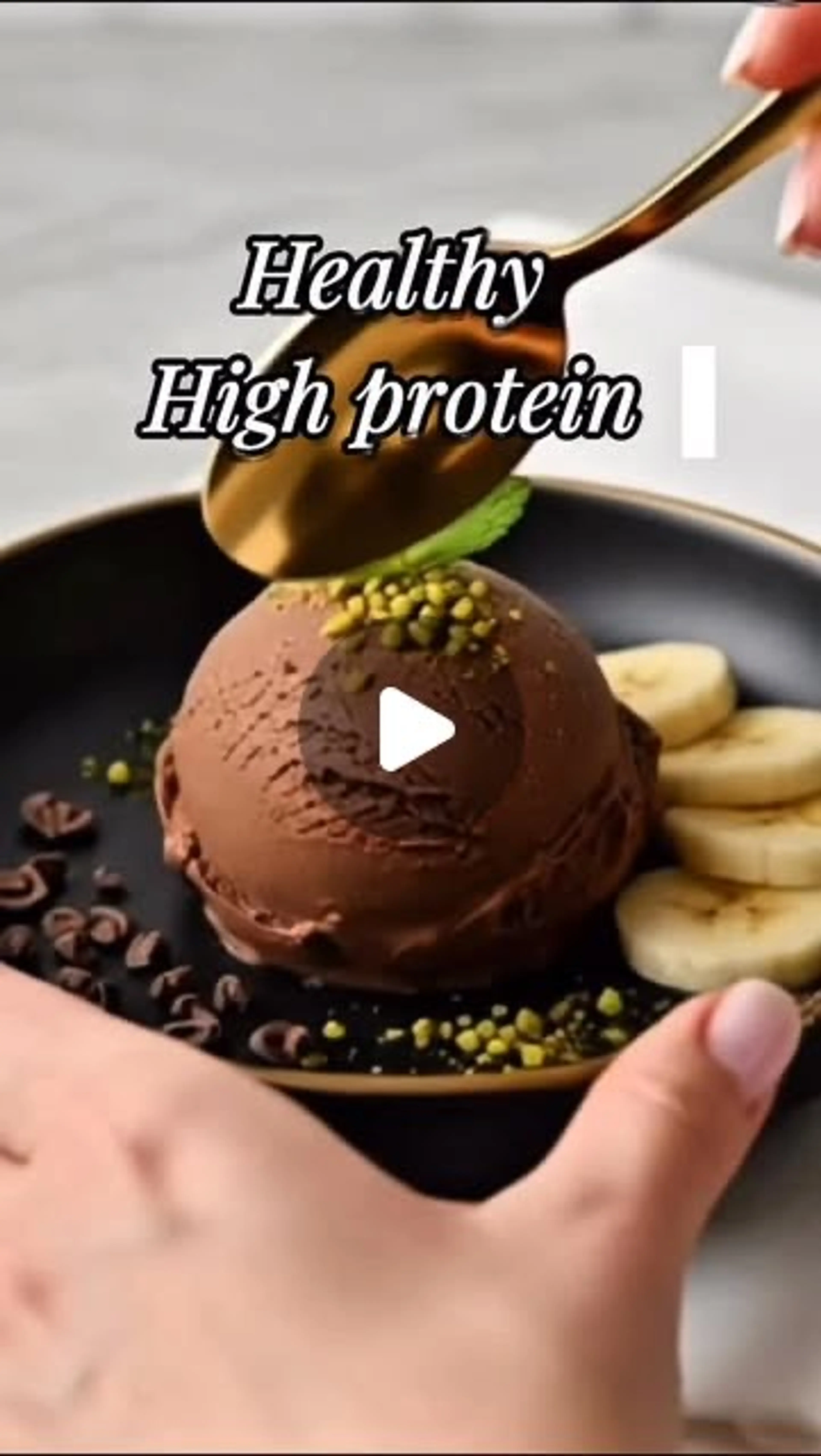 High Protein Chocolate Ice Cream