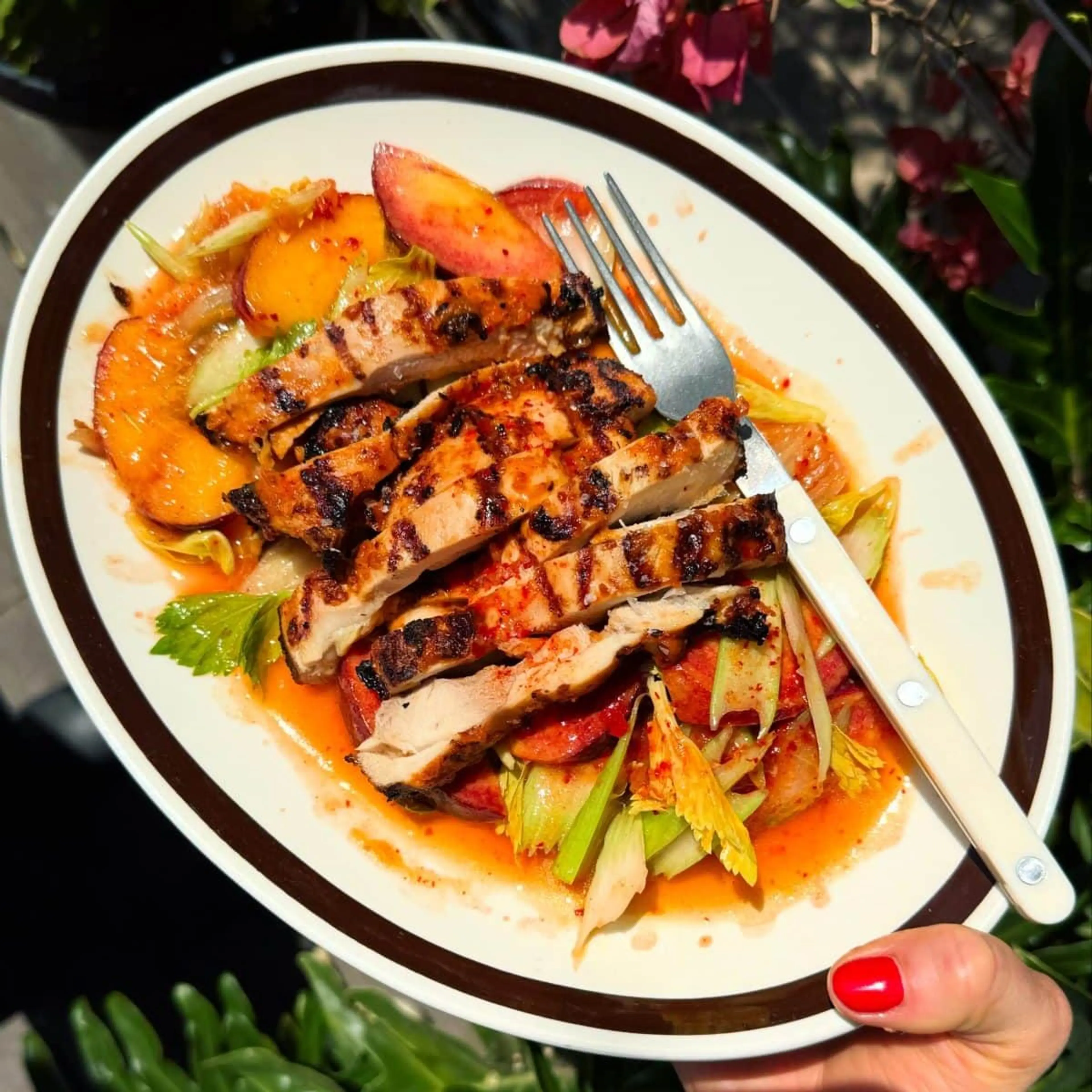 Peachy Peanut & Kimchi Chicken