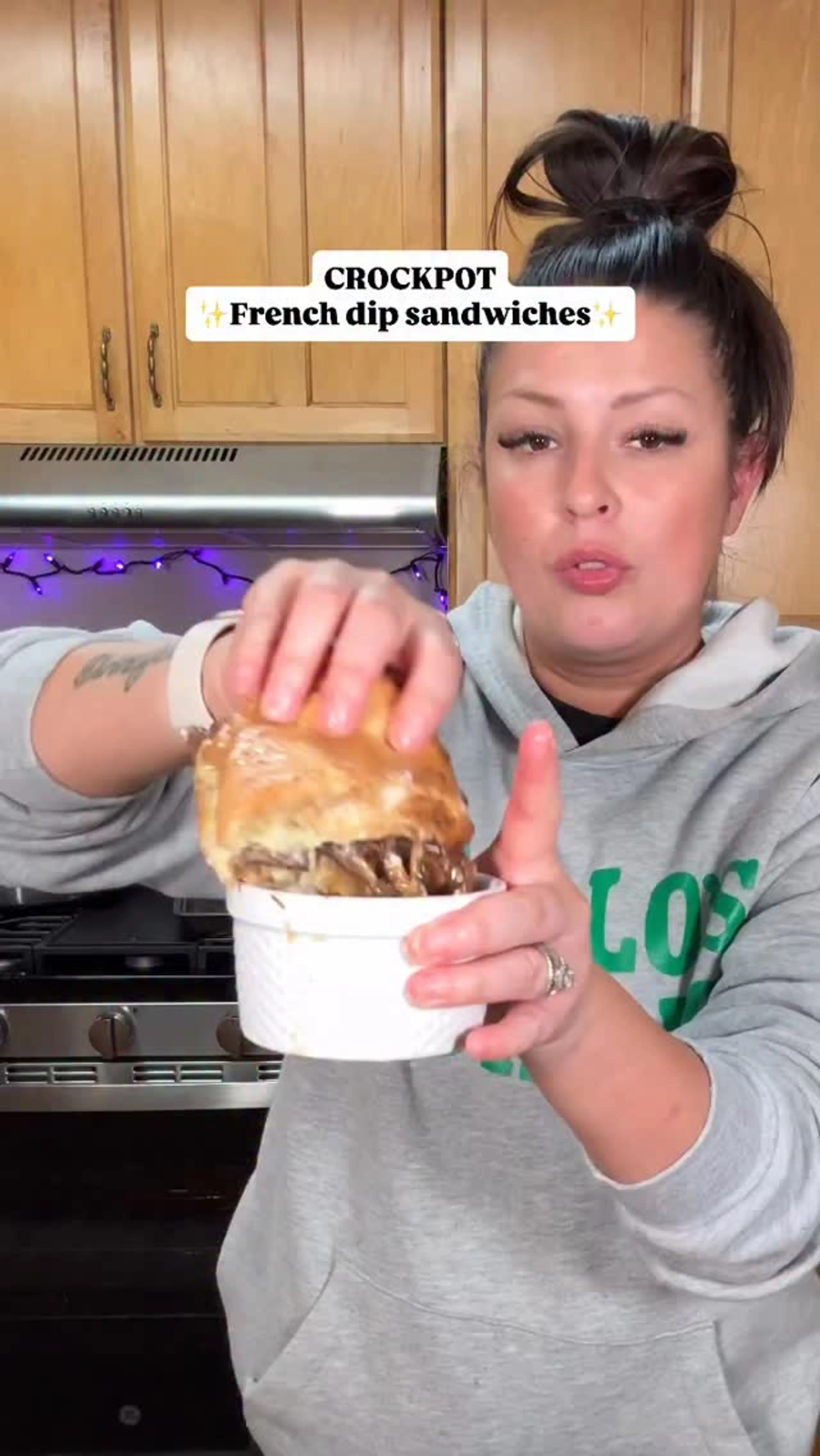 Crockpot French Dip Sandwiches