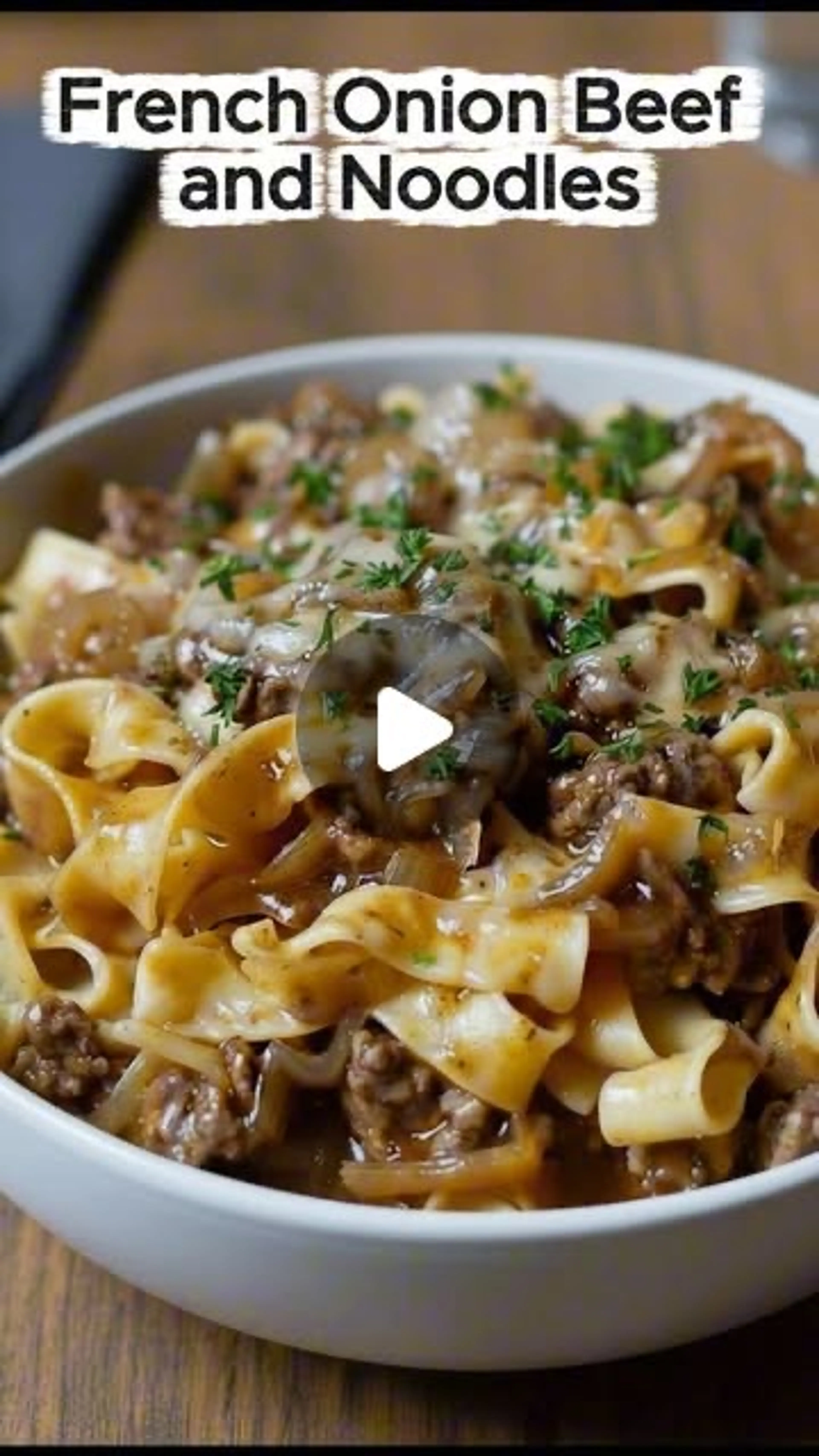 French Onion Beef and Noodles