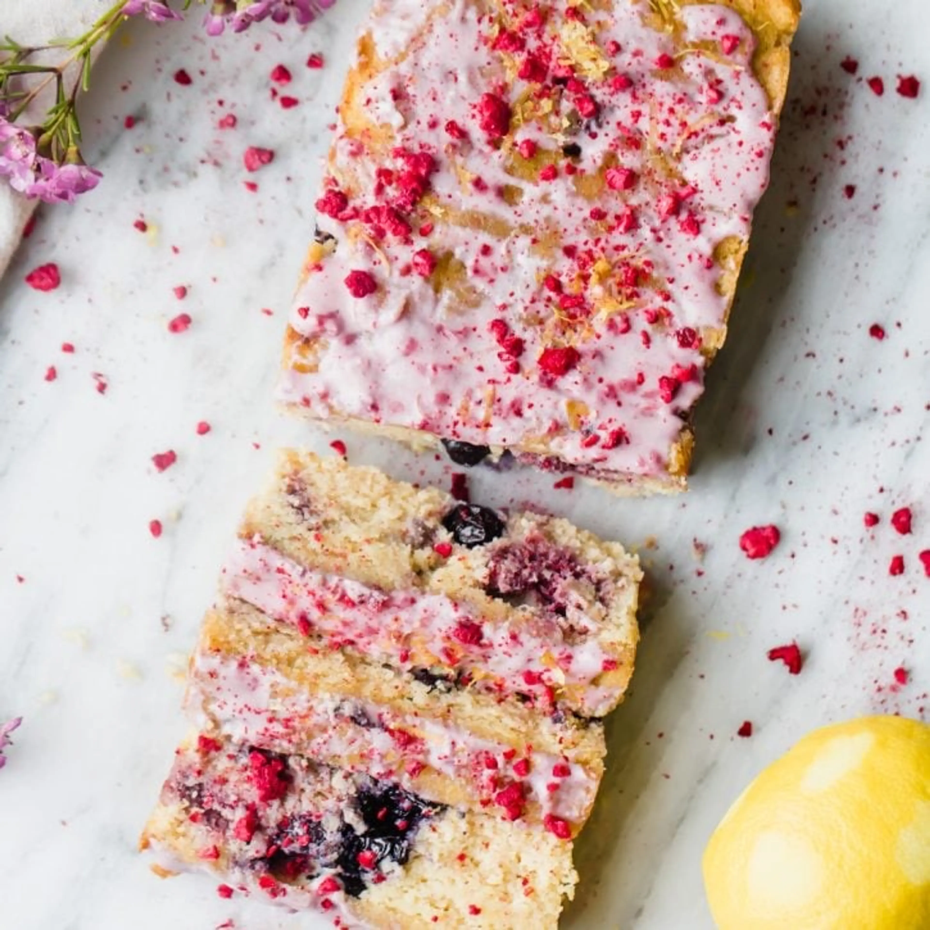 Paleo Lemon Blueberry Bread