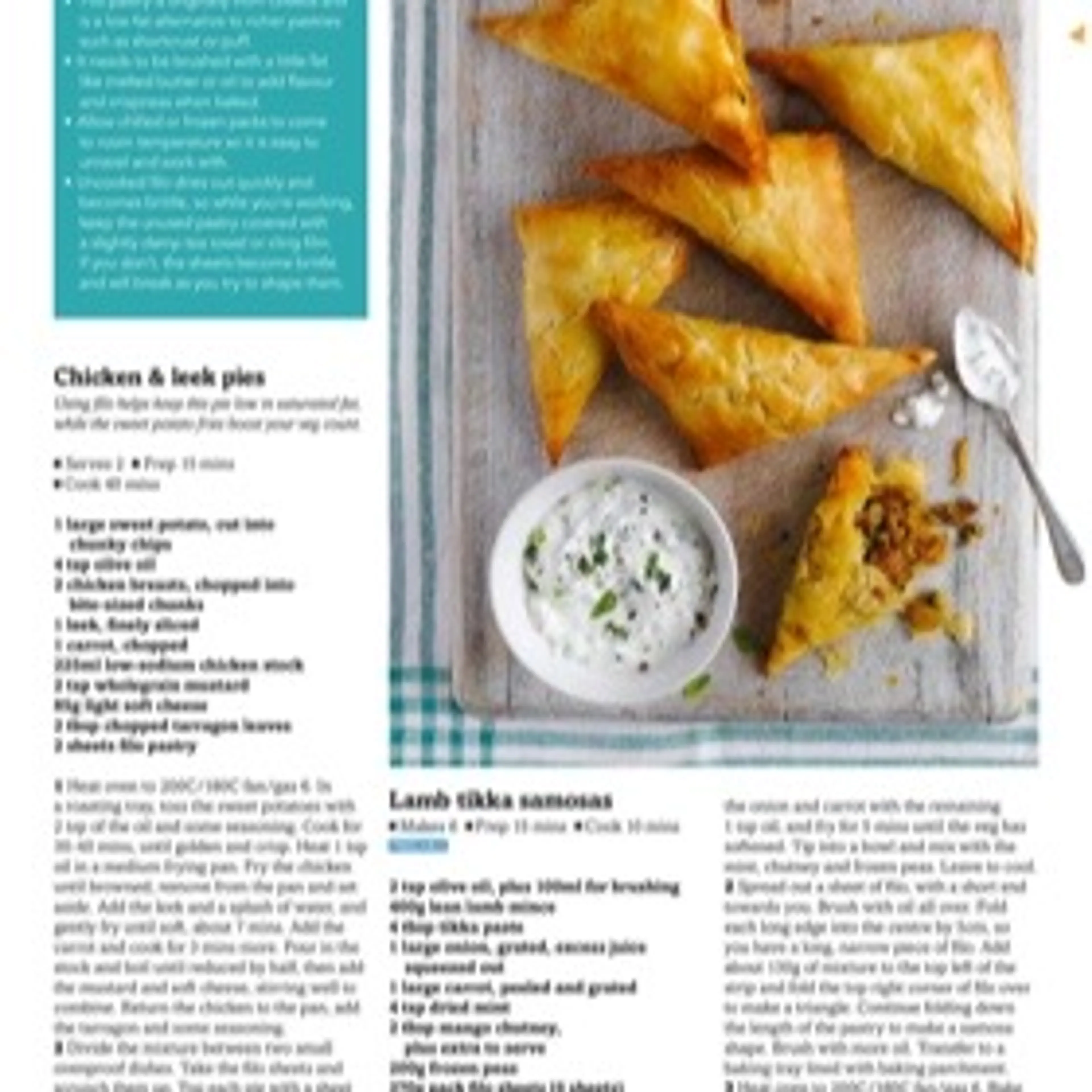 Lamb tikka samosas