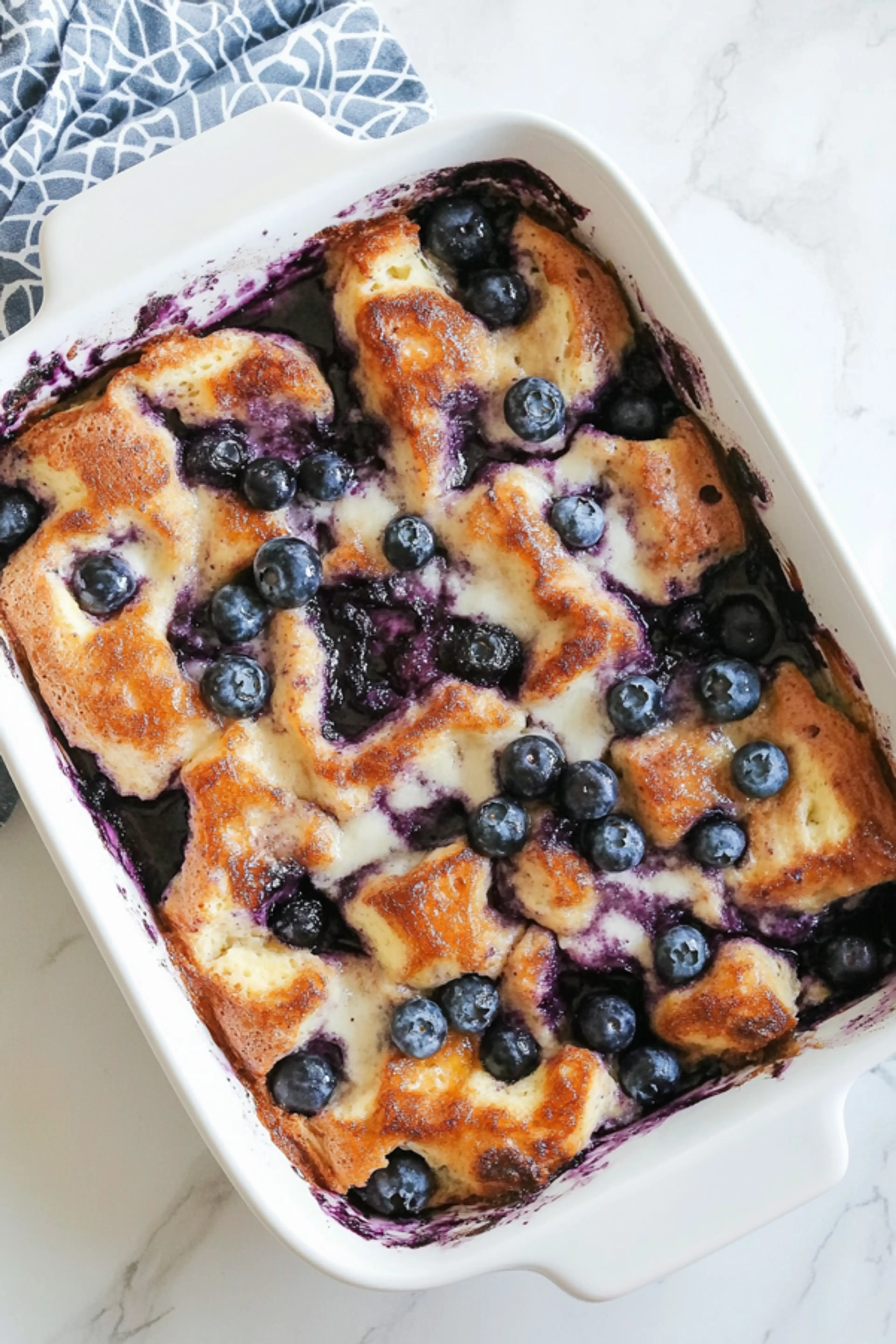 Overnight Blueberry French Toast Casserole