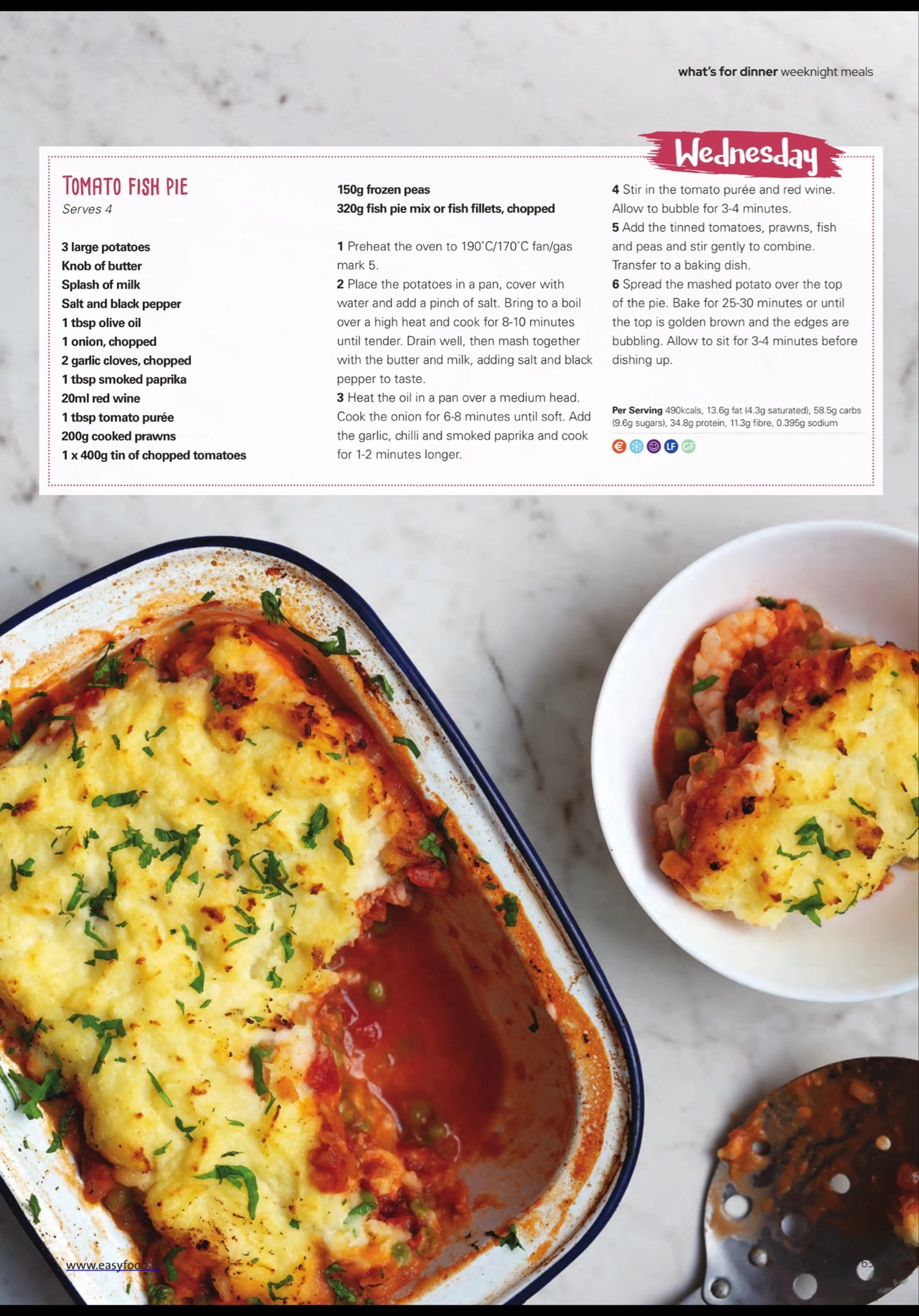 TOMATO FISH PIE