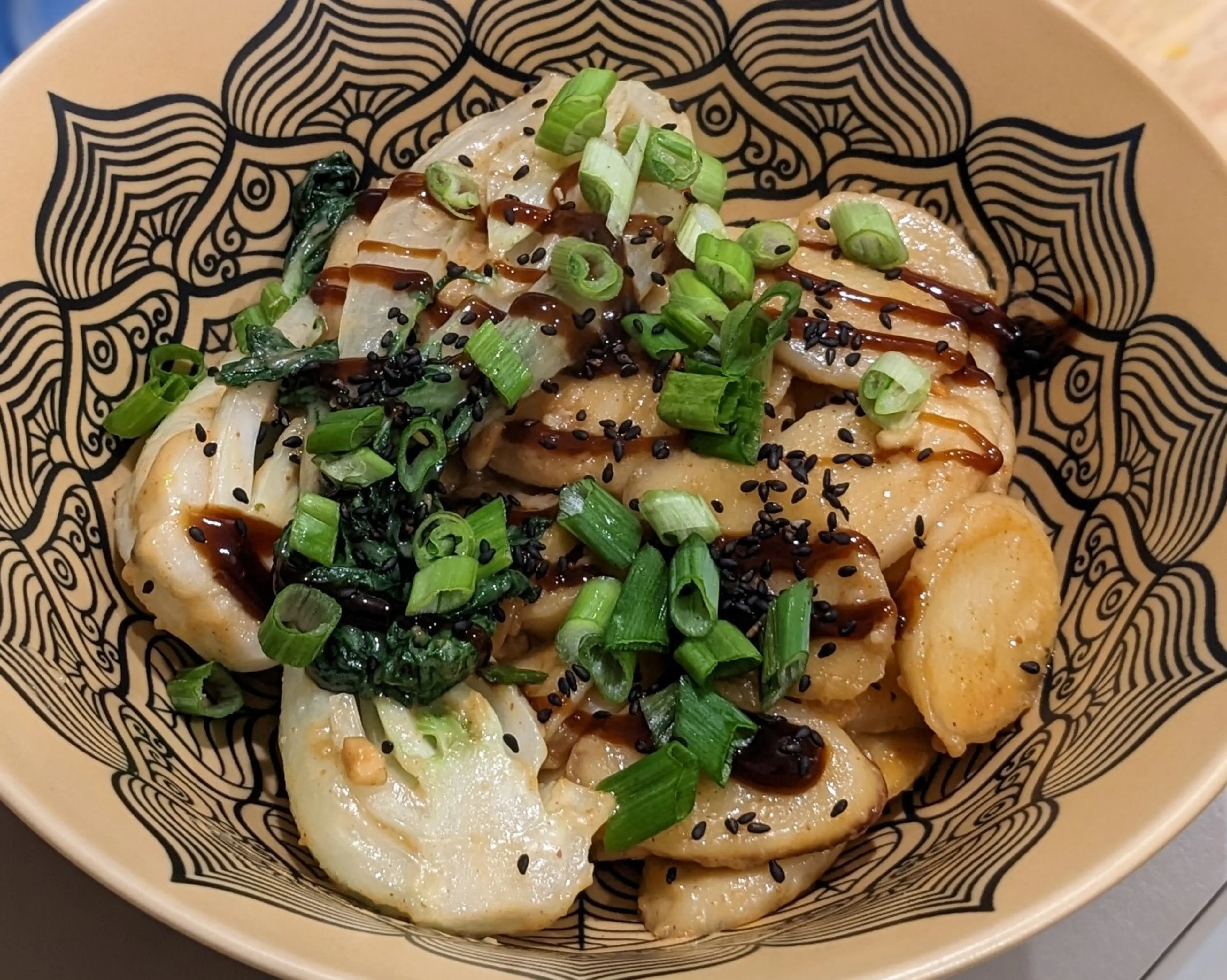 Rice Cakes With Peanut Sauce and Hoisin