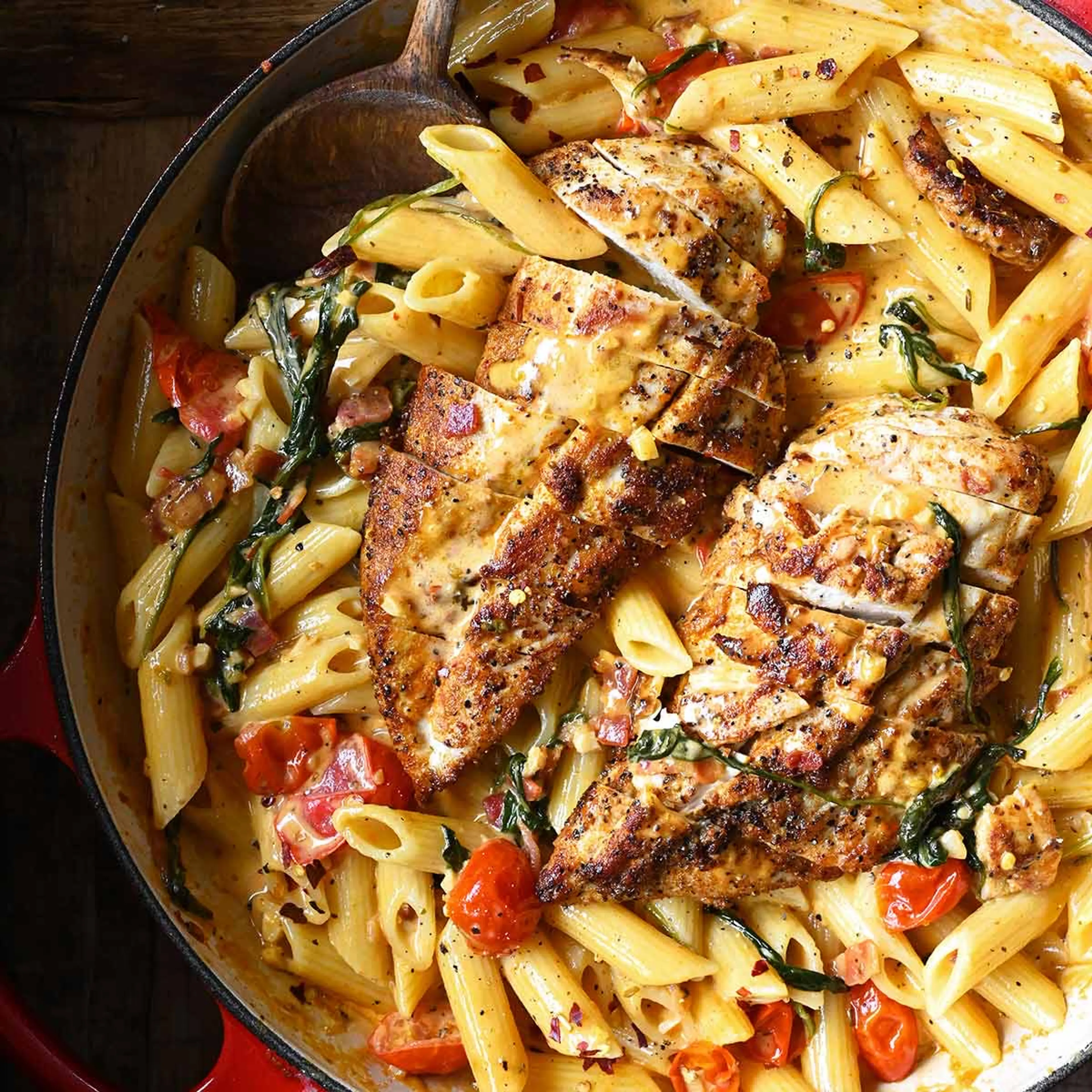 Creamy Chicken and Pancetta Pasta