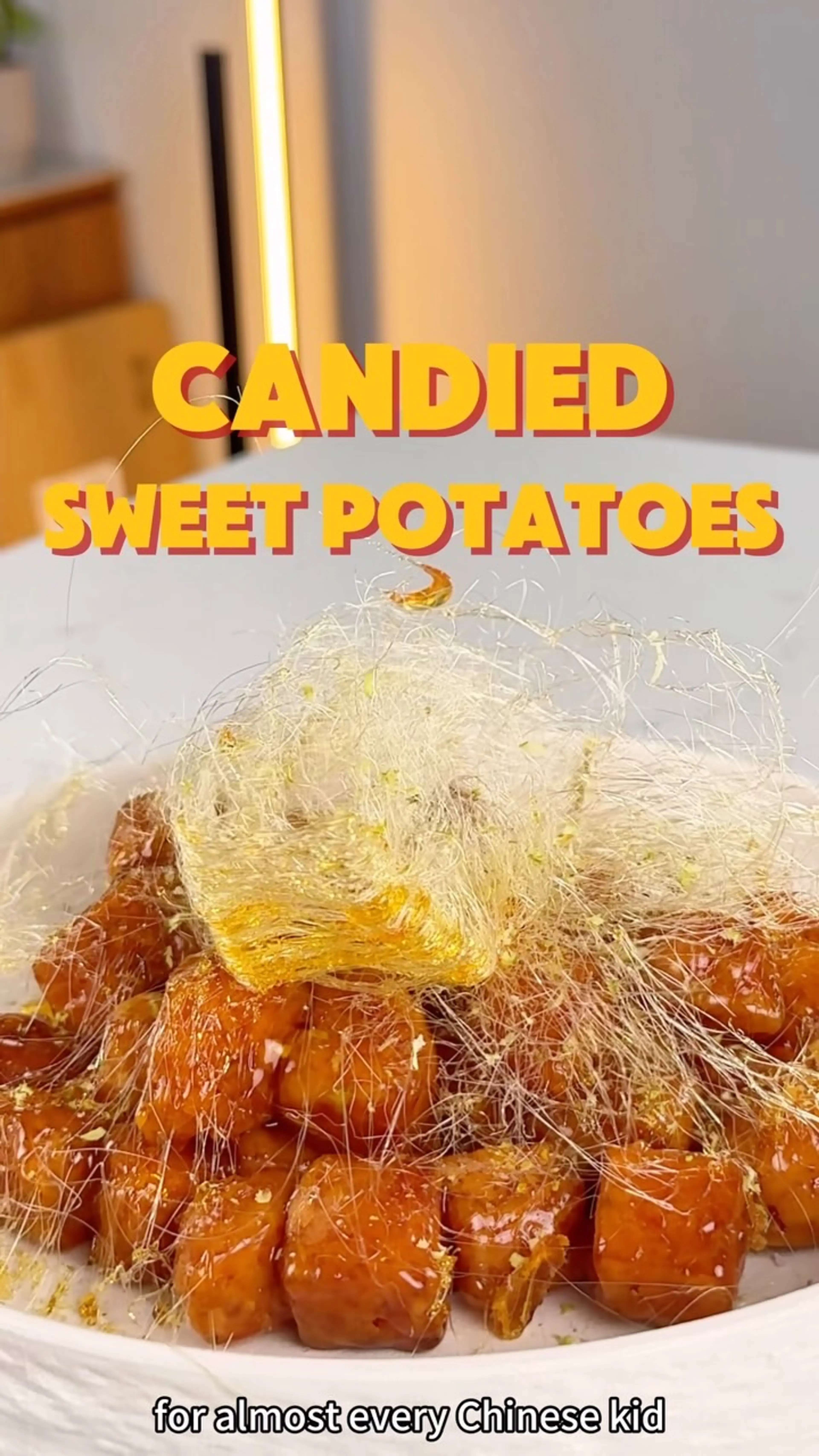 Candied Sweet Potatoes with Crispy Caramel Threads