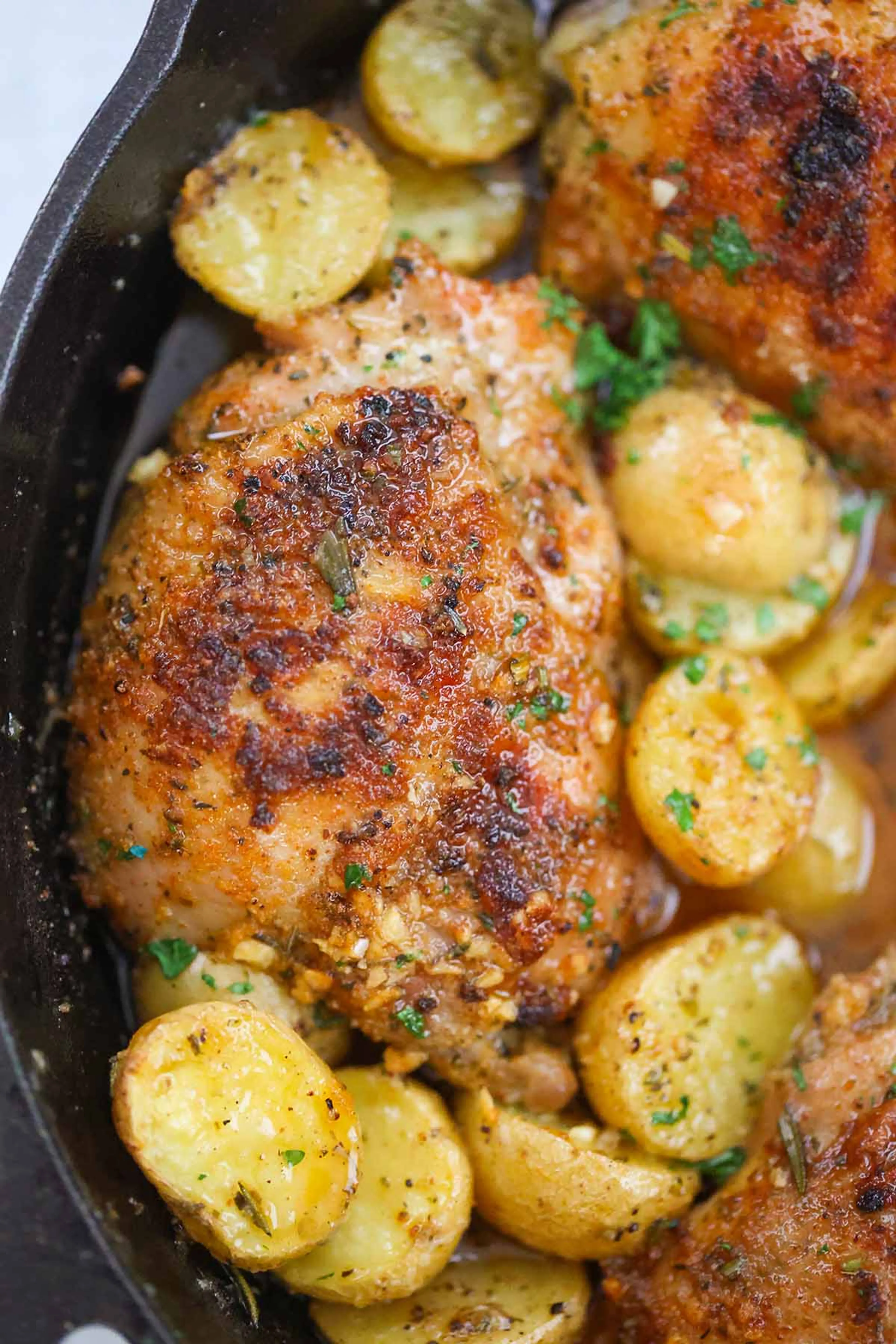 Roasted Chicken Thighs and Potatoes