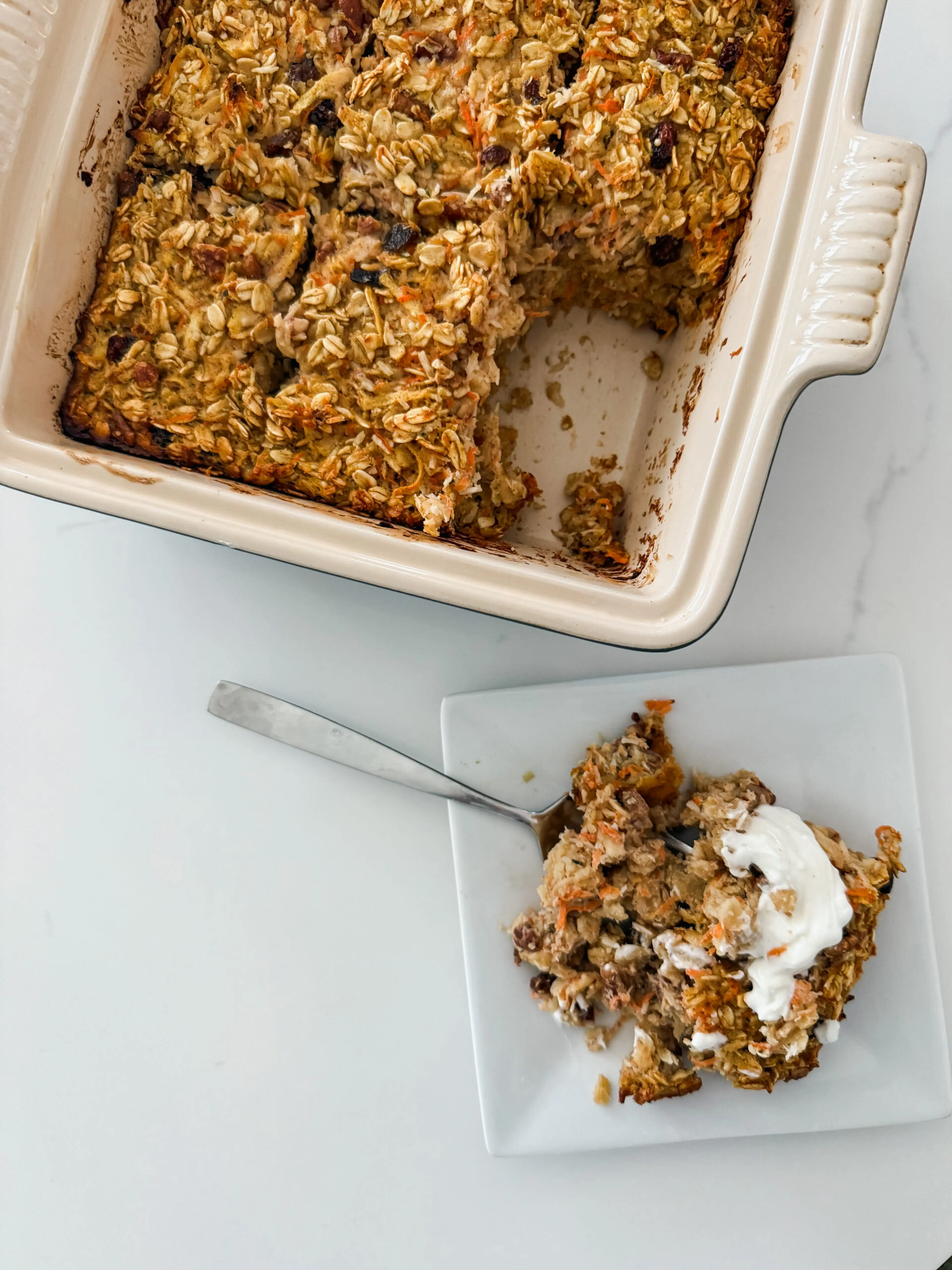 Morning Glory Baked Oatmeal (High-Protein, Fiber-Packed Brea