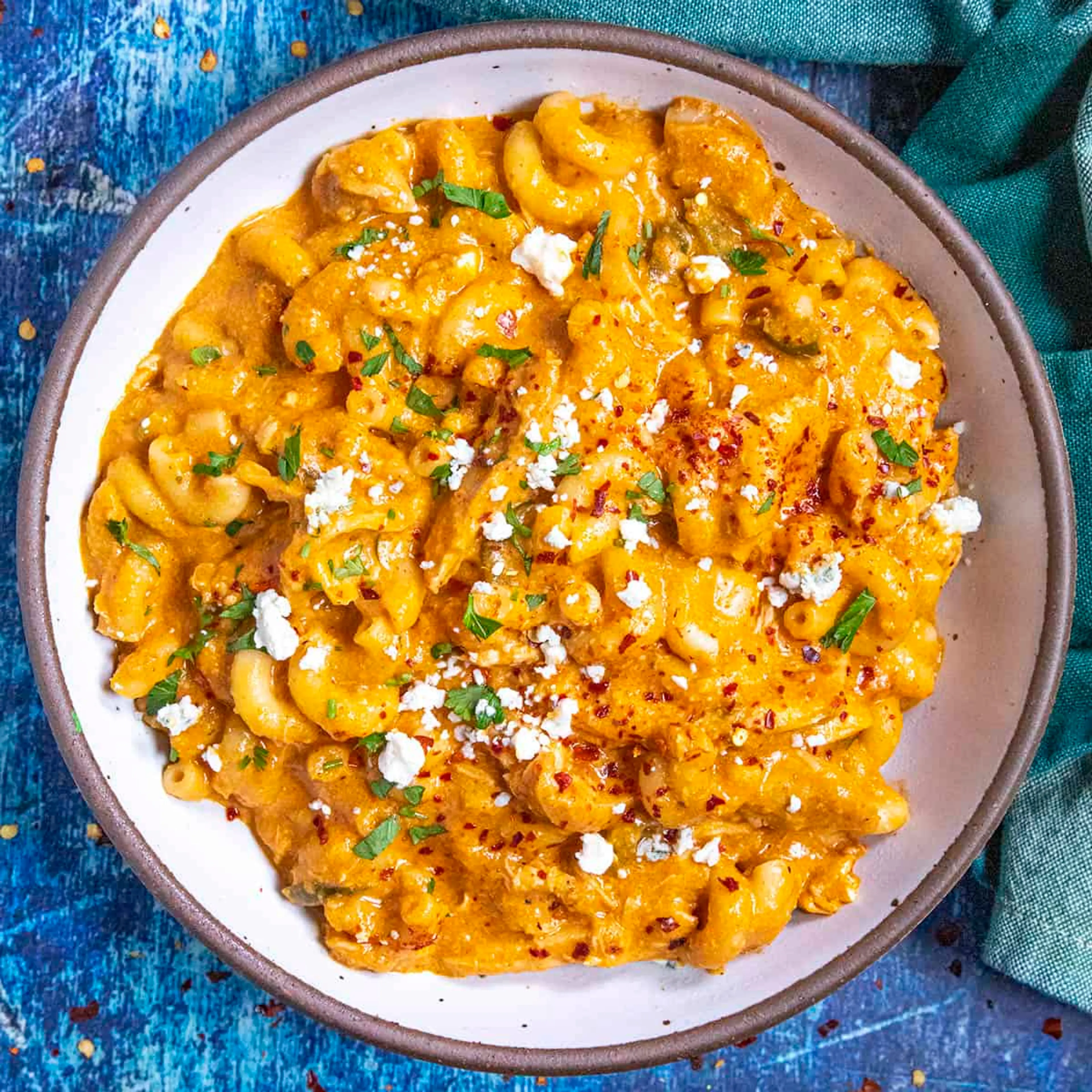 Easy Buffalo Chicken Mac and Cheese Recipe