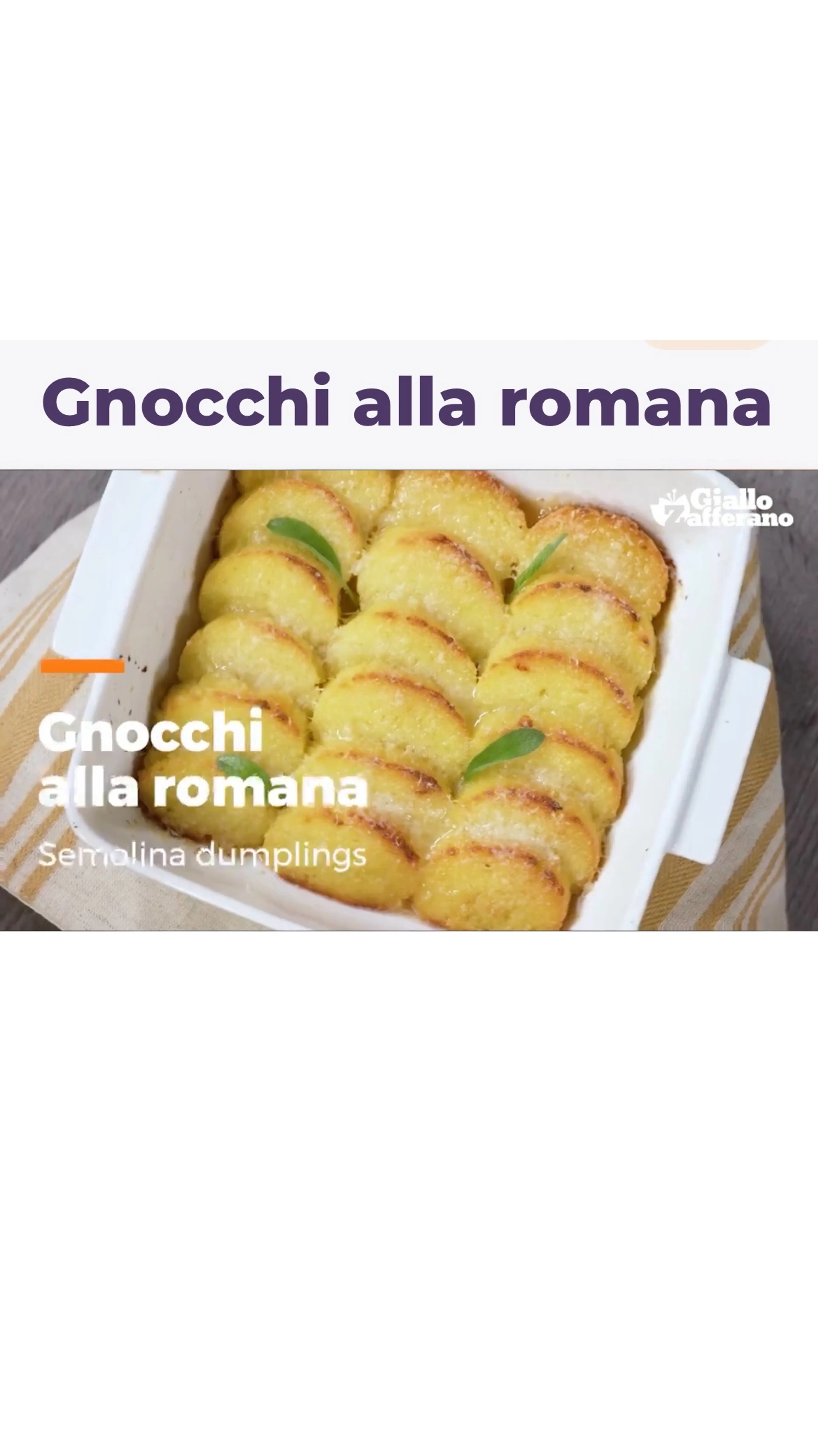 GNOCCHI ALLA ROMANA