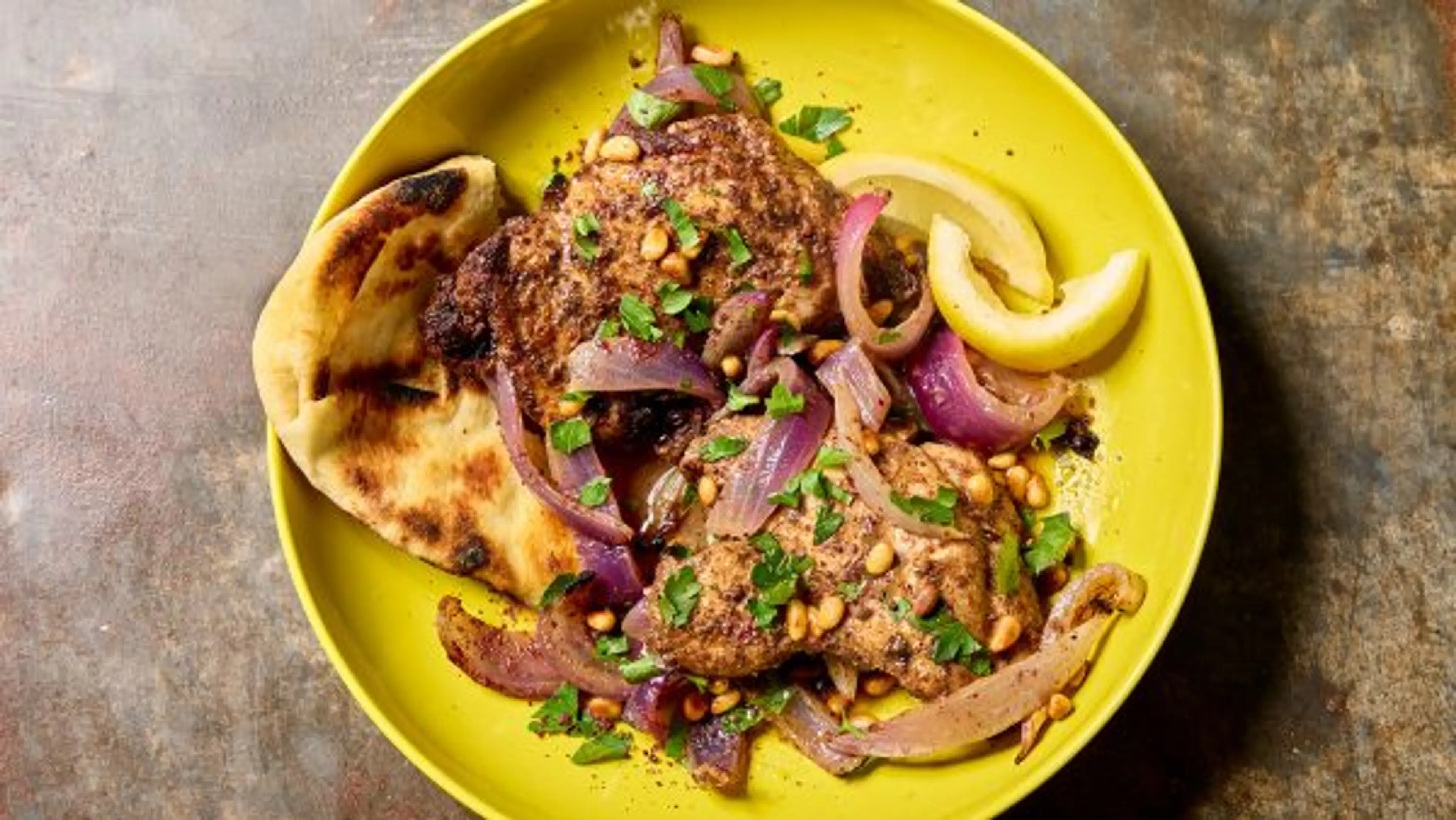 Black Pepper-Cumin Chicken and Onion Traybake