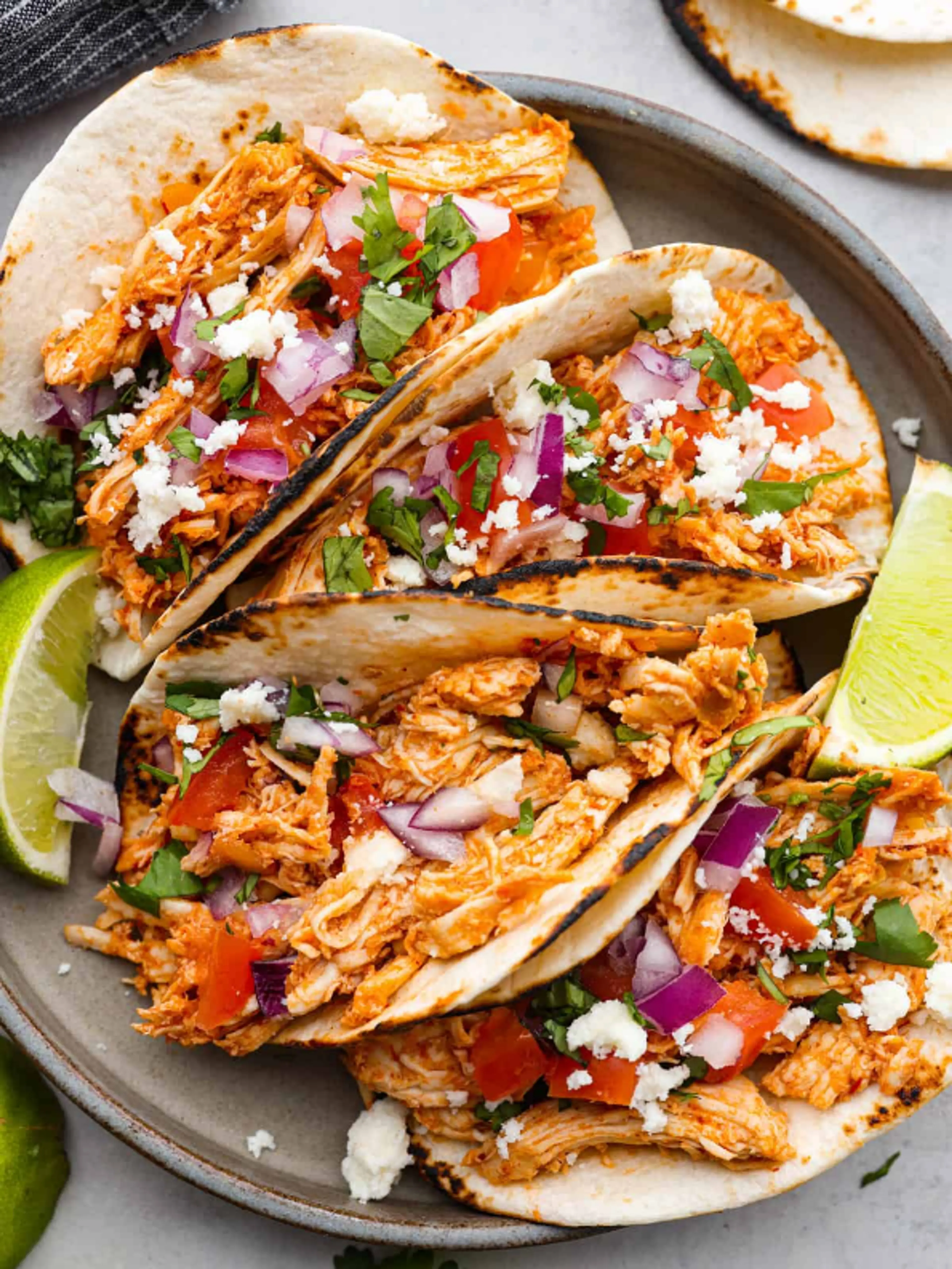 Shredded Chicken Tacos- 4 Ways