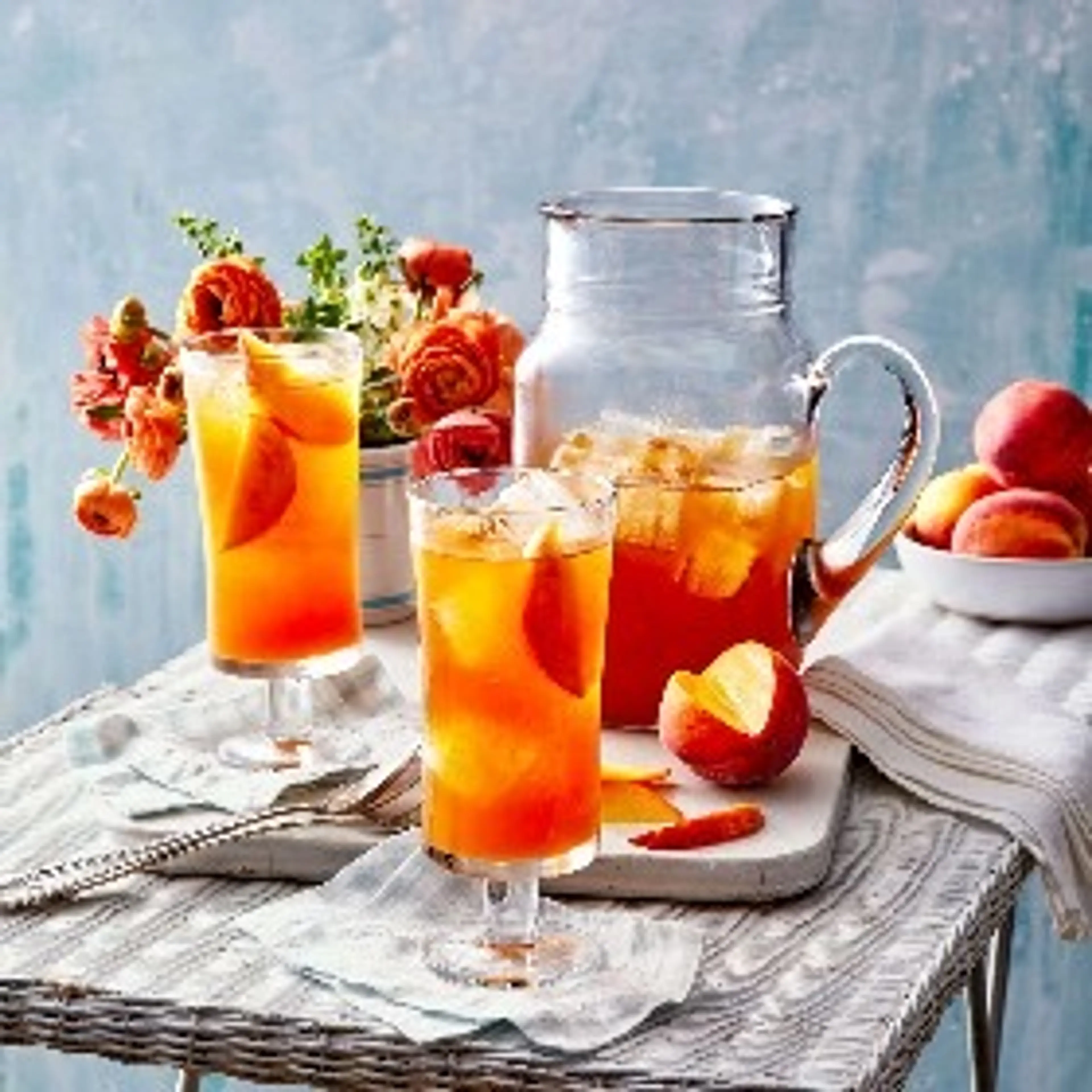 Bourbon-Peach Iced Tea