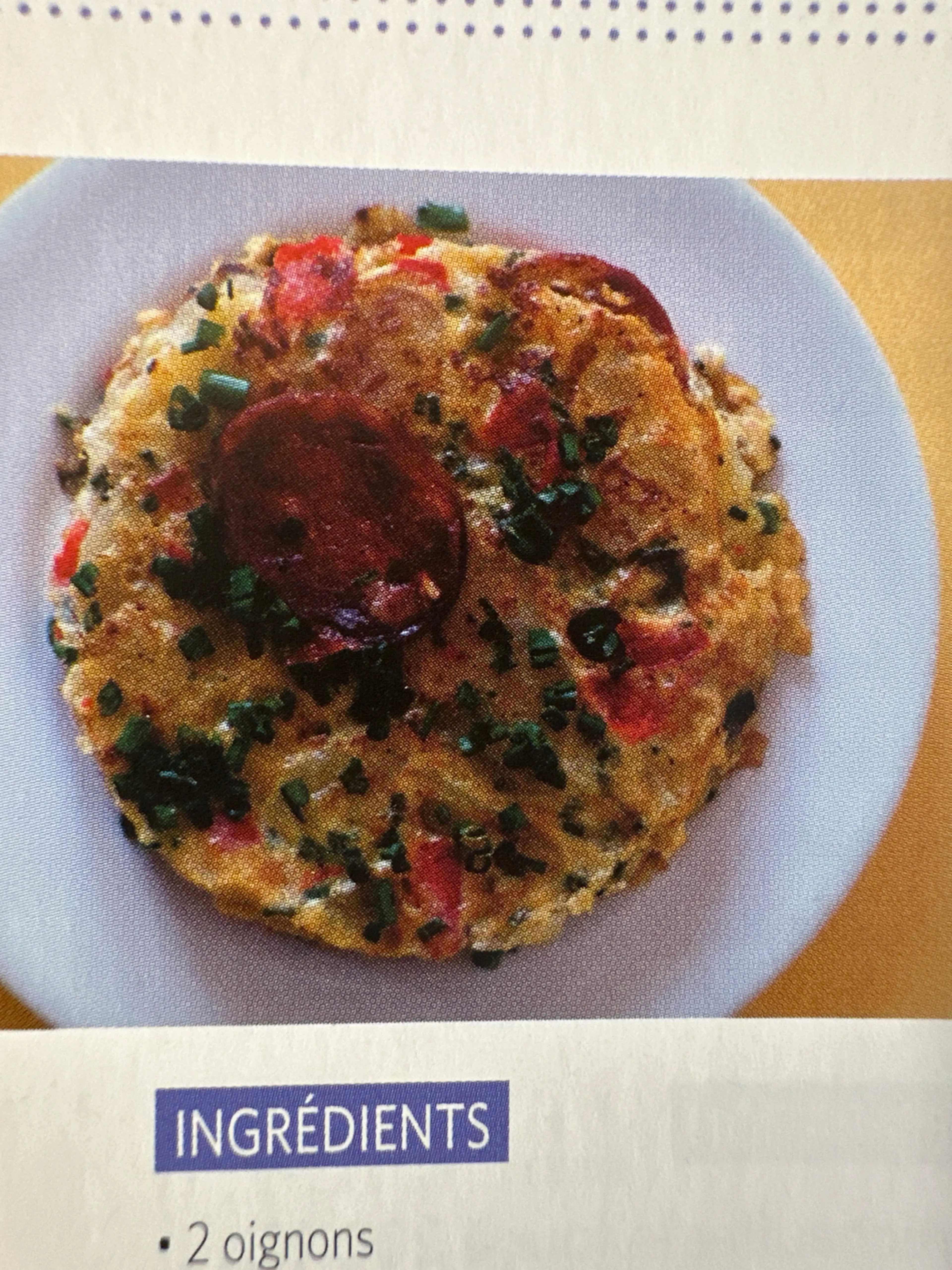 Tortilla au chorizo