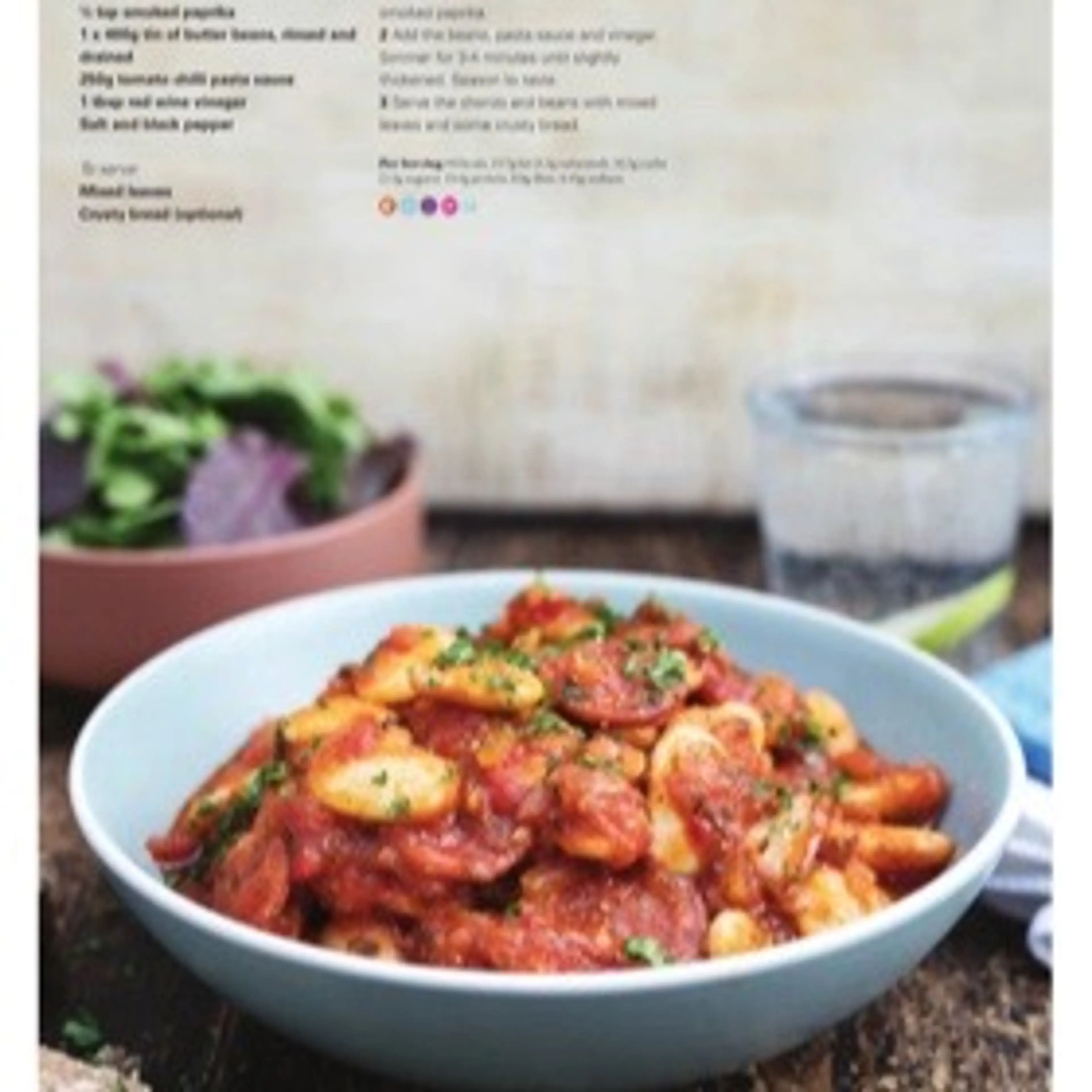 ONE-PAN CHORIZO AND BEANS